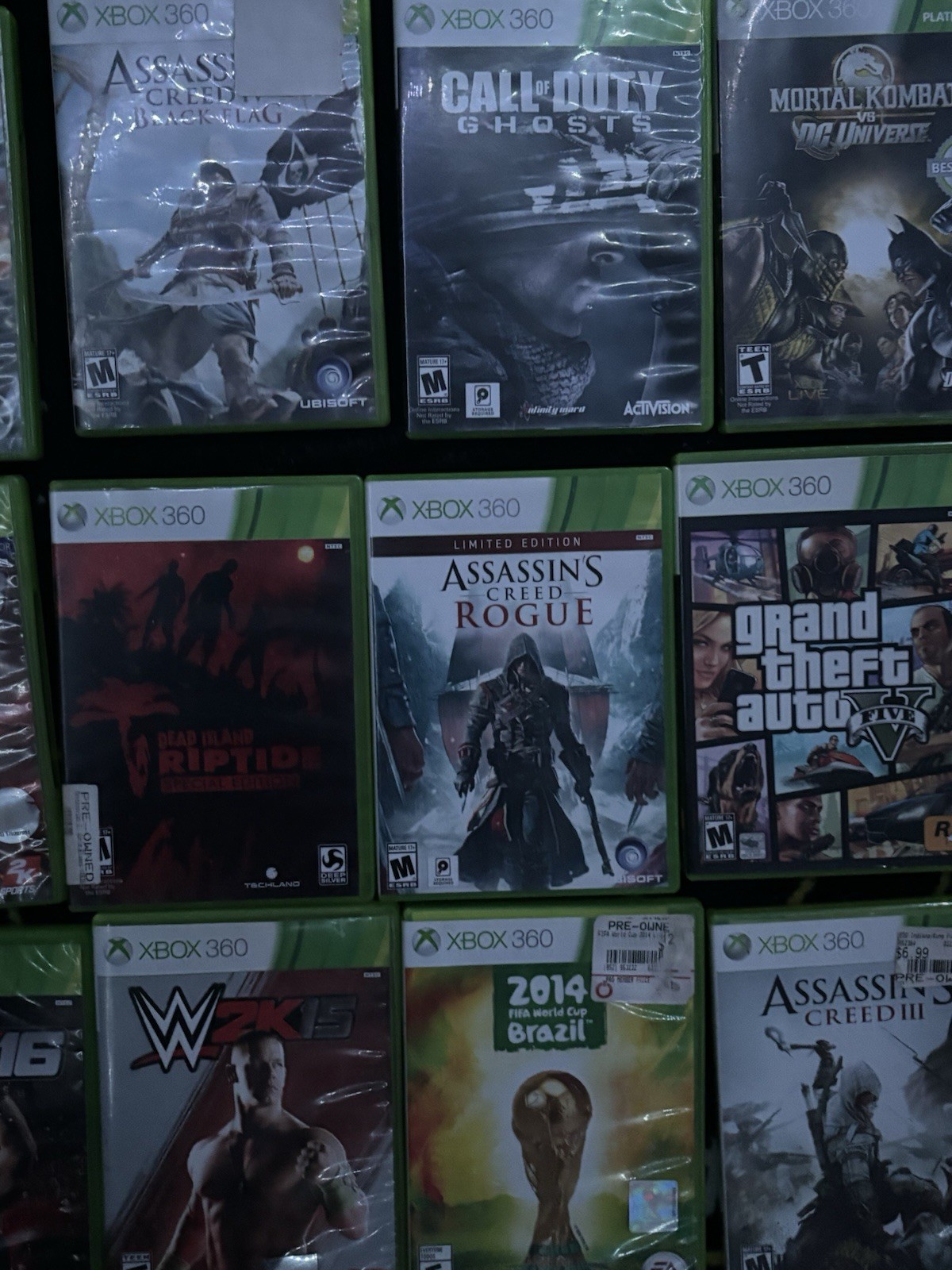 Ubisoft EA Sports Activision Xbox 360 Game Lot - Action, Sports, Shooter