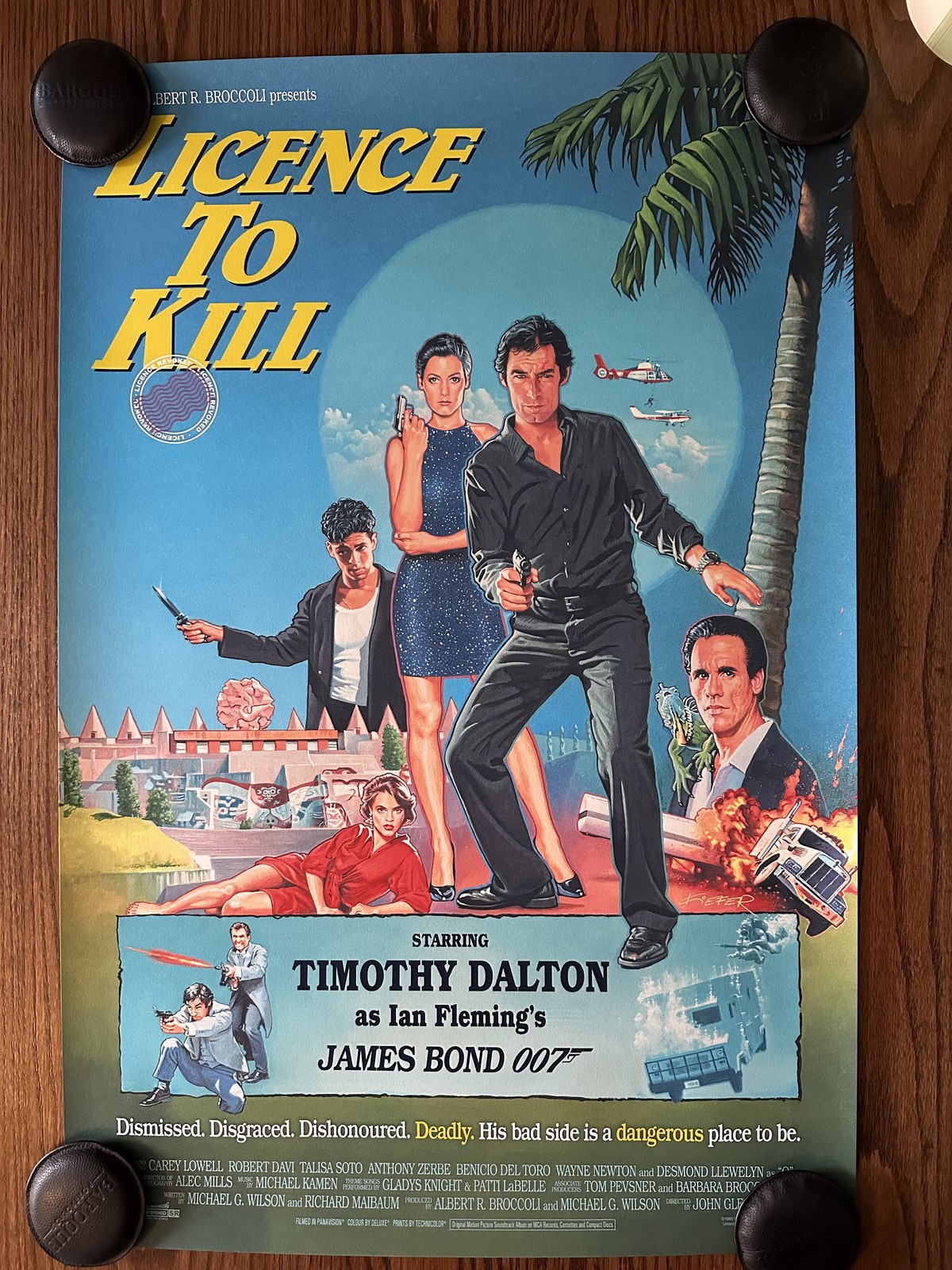 James Bond Licence to Kill Mondo 24x36 Poster Alfons Kiefer Limited Screen Print