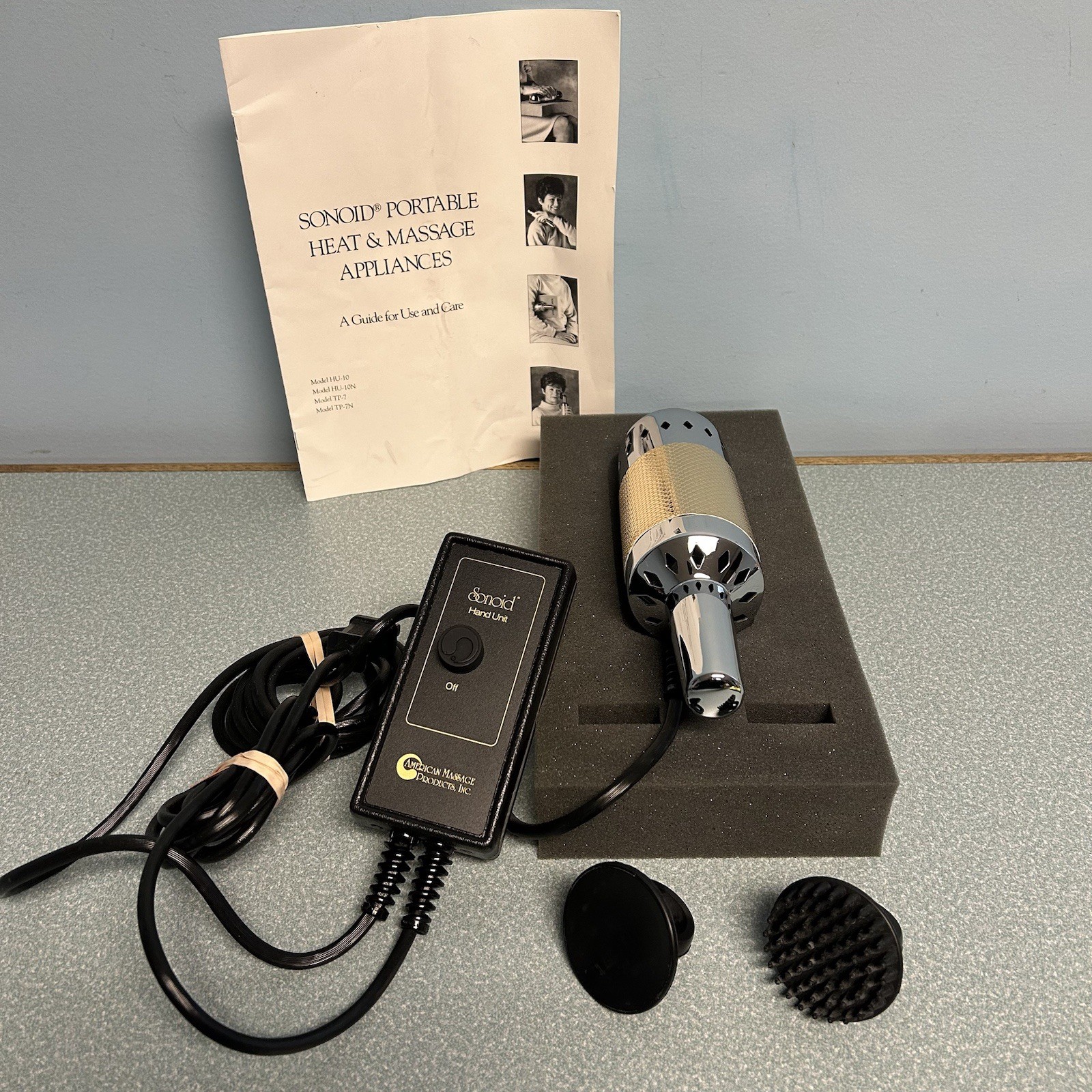 Sonoid HU-10N Portable Massager - Working- - Manual Included - Complete - No Box