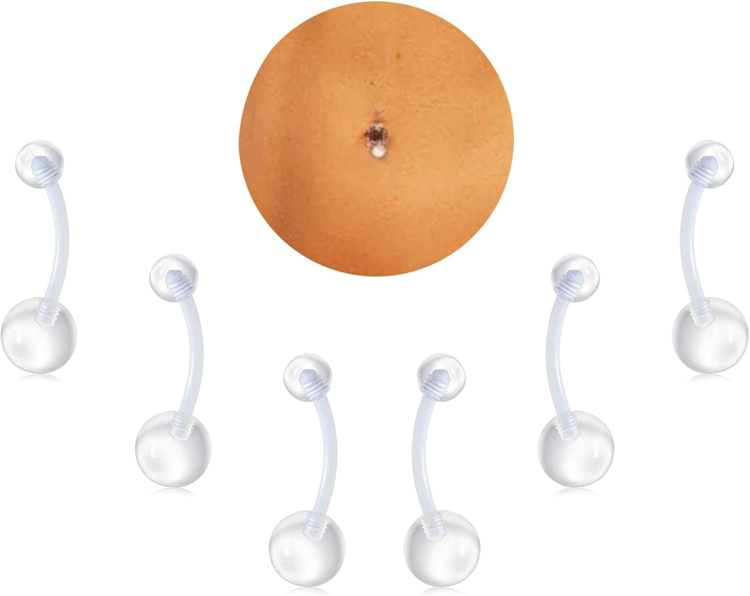 Clear Piercing Jewelry Clear Piercing Retainers Nose Rings Belly Button Ring Sep