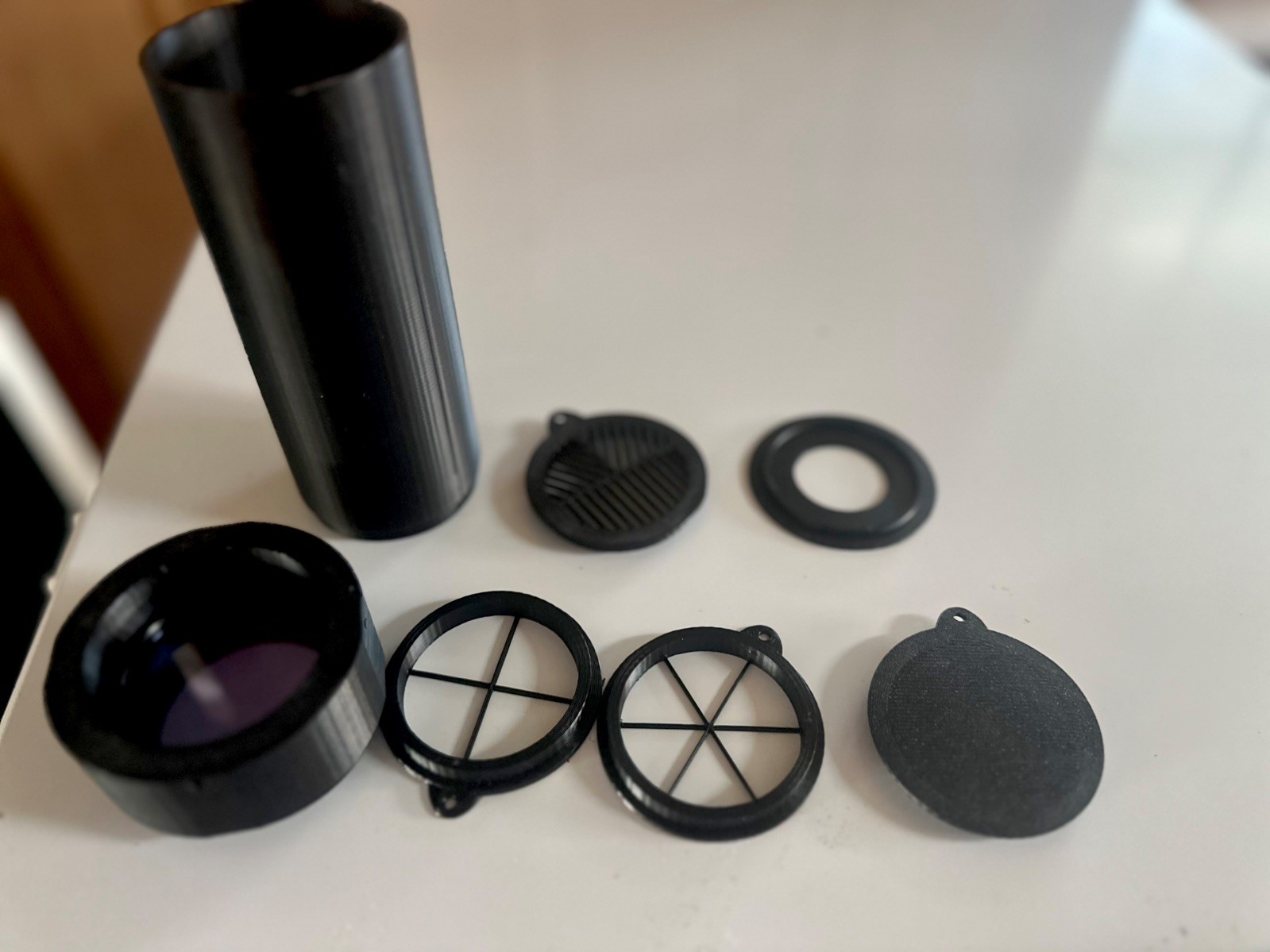 PETG ZWO SeeStar S50 Telescope 5" Dew  Cap Bahtinov Spike 1.25" 2" Filter Holder