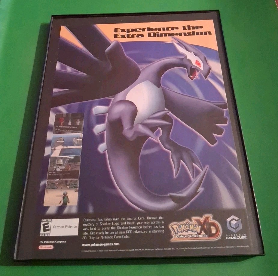 Pokemon XD Gale Of Darkness Video Game Framed Print Ad 2005 8.5x11