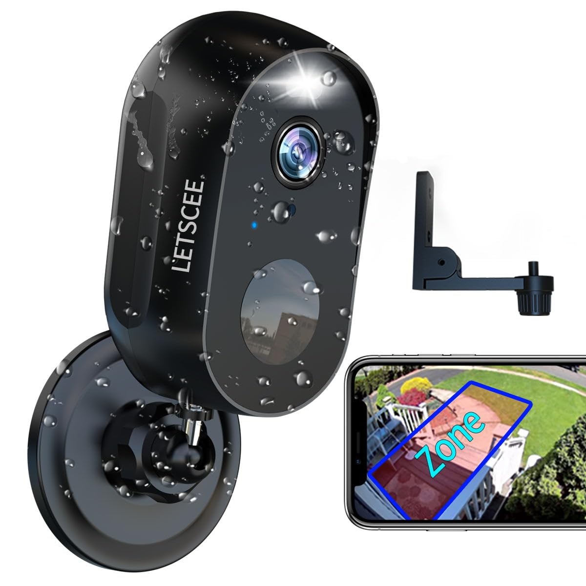 Security Cameras Wireless Outdoor Indoor Night Vision 2-Way Audio IP65