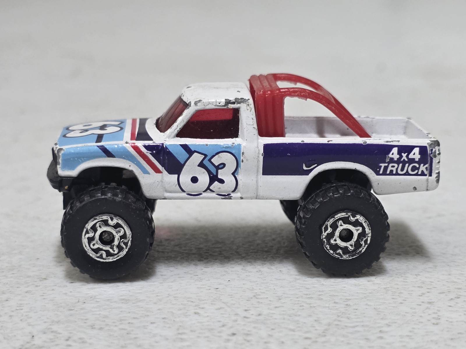 1981 Matchbox 4x4 Open Back Truck #63 1:64 Scale Diecast Car