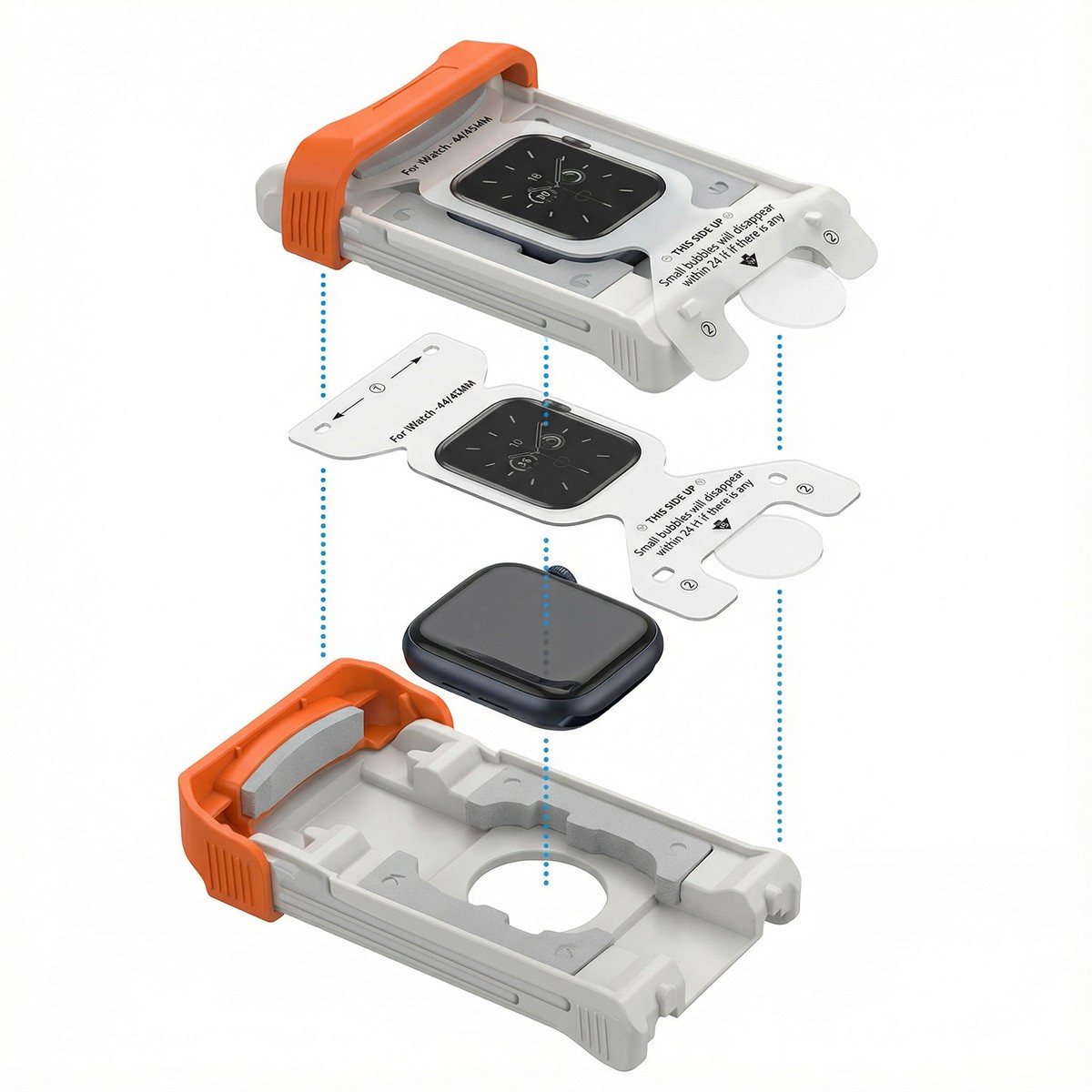 Easy Install Kit Screen Protector+Tool For Apple Watch Series 11 10 987654 Film