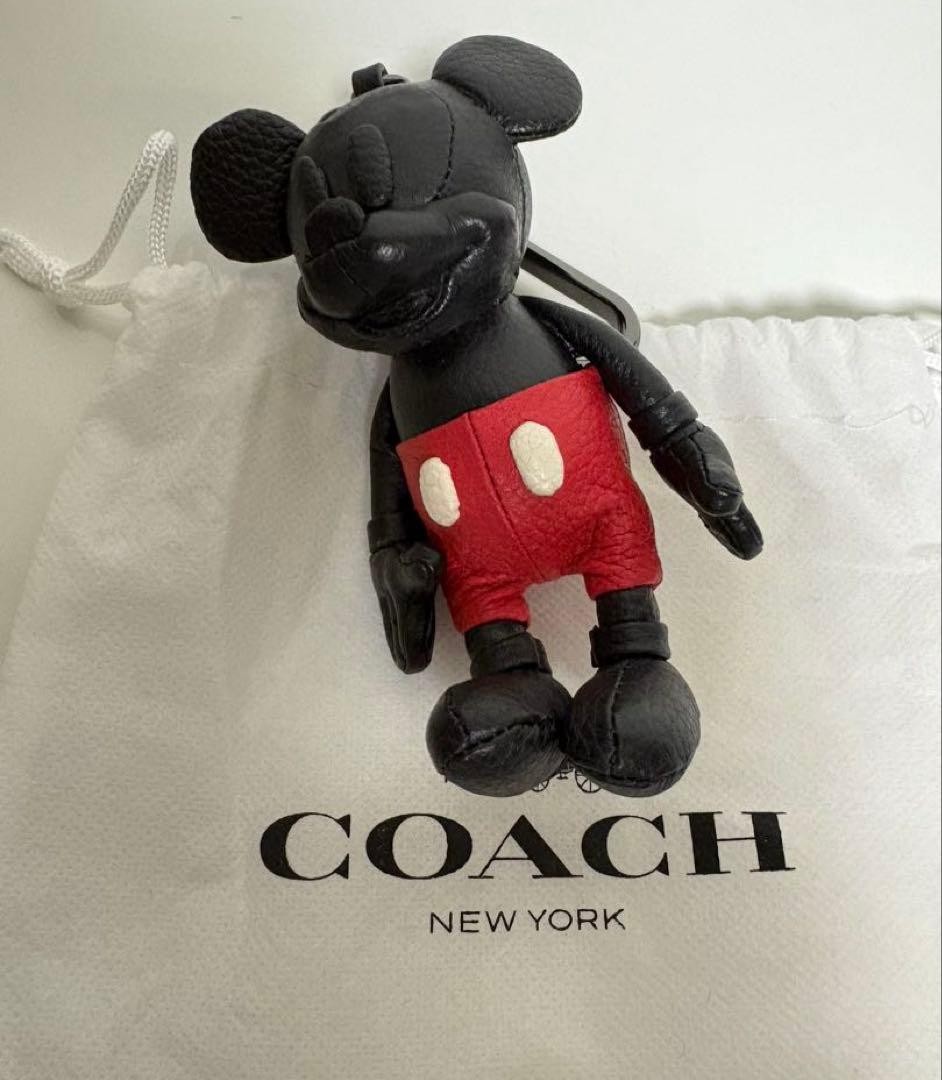 Rare Coach Disney Mickey Mouse Key Holder Charm