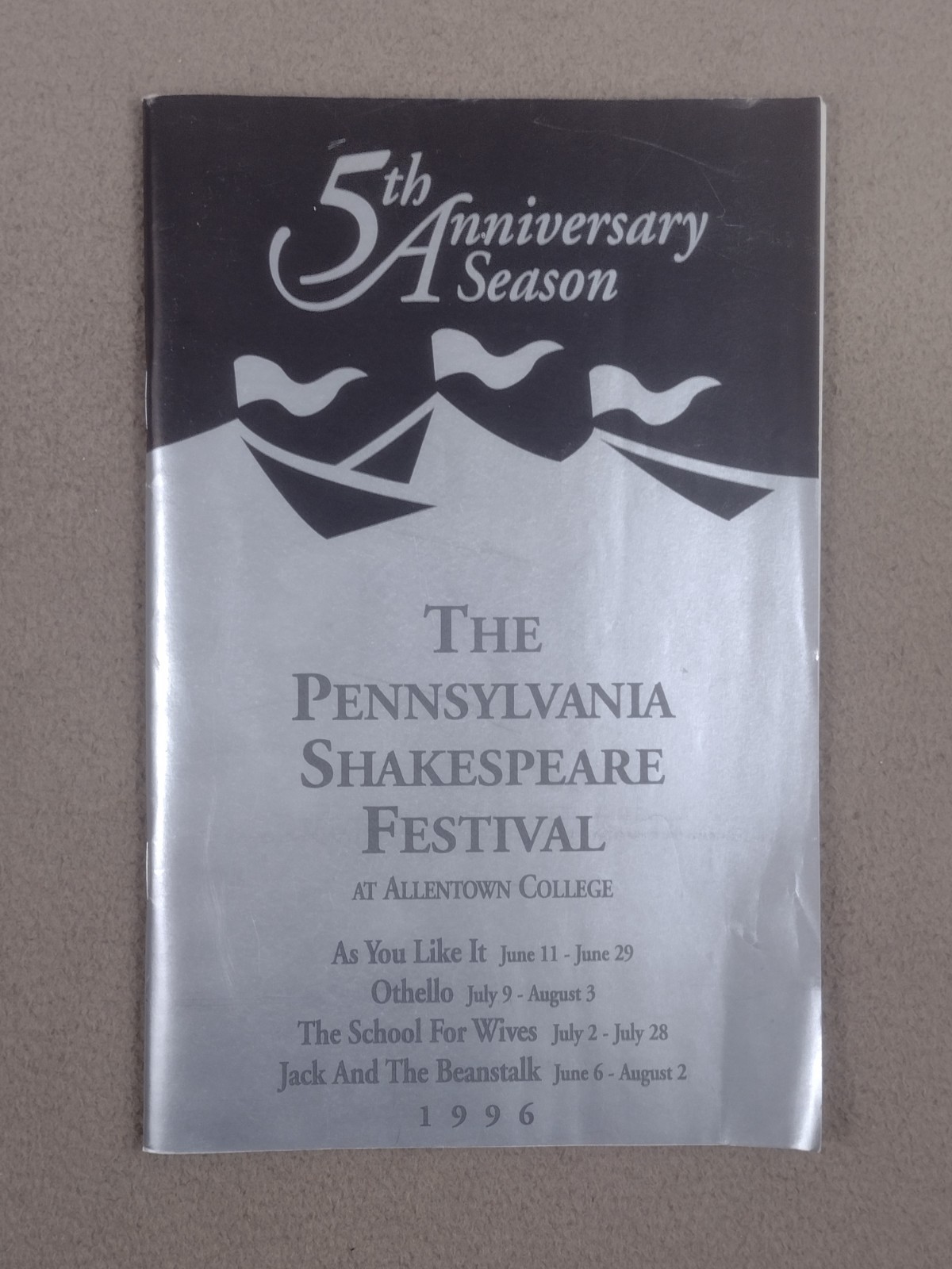 Pennsylvania Shakespeare Festival 1996 5th Anniversary Season