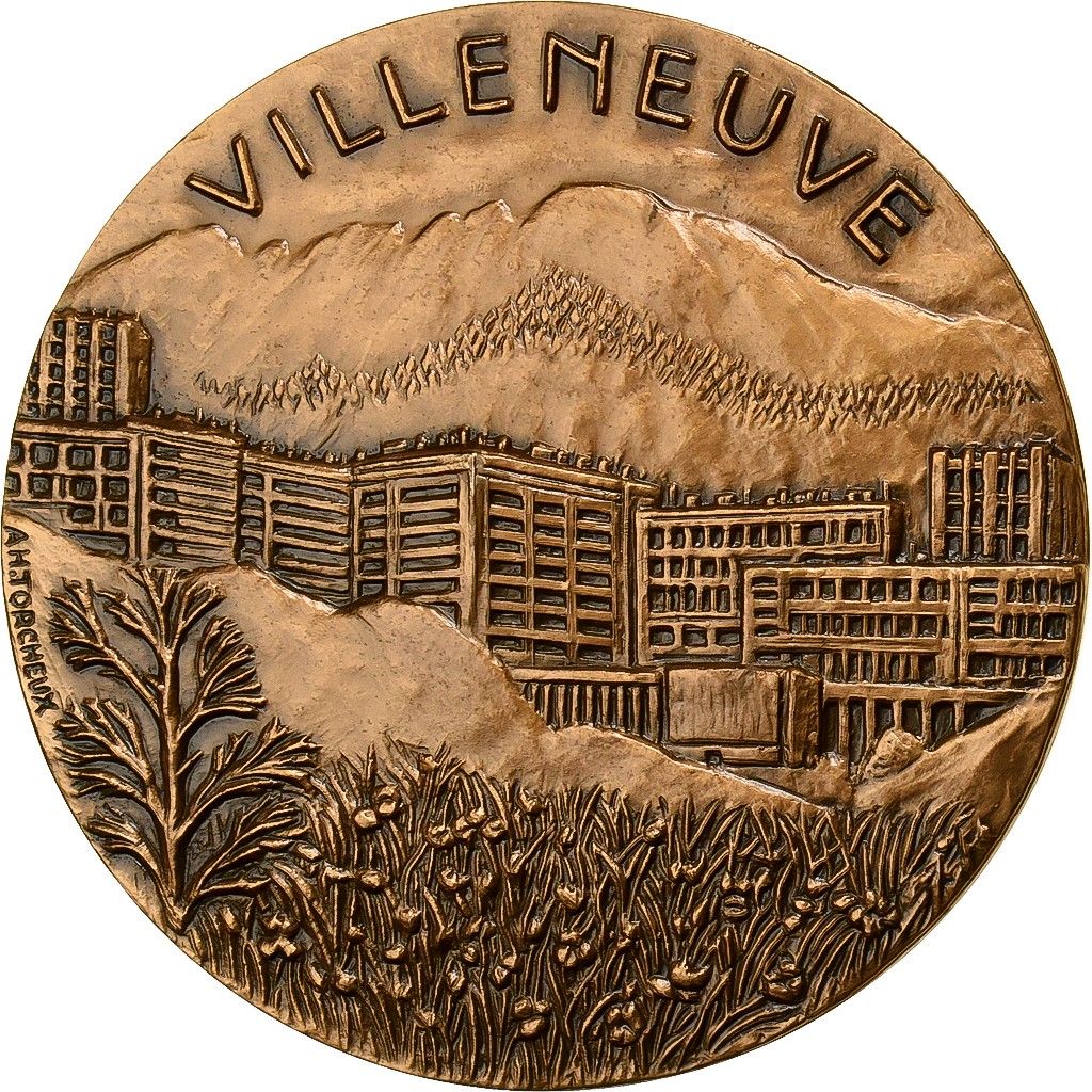 [#1525157] France, Medal, Ville d'Echirolles, 1983, Bronze, Torcheux, MS