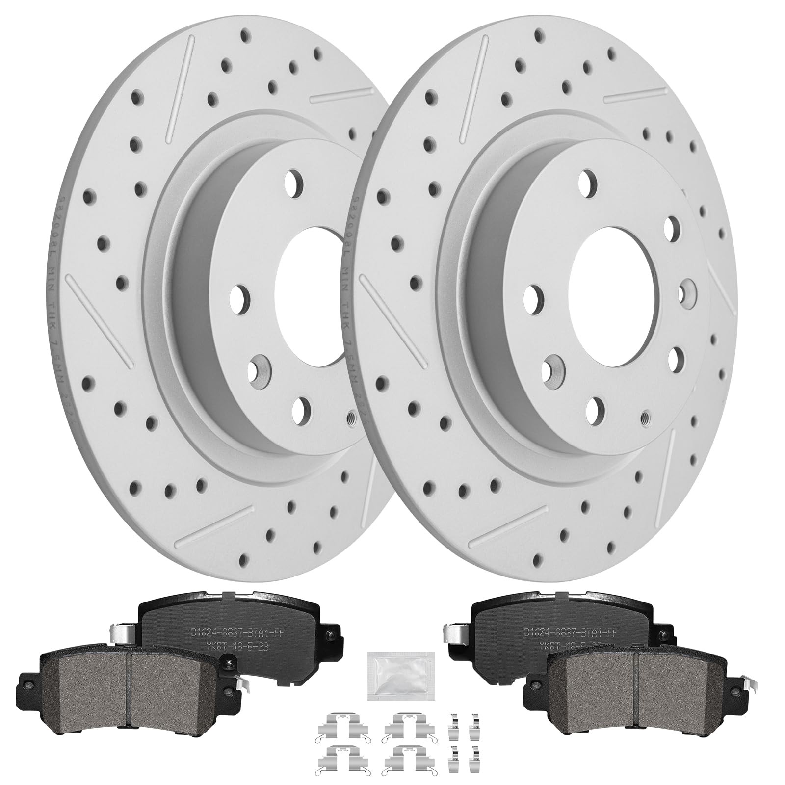 Rear Brake Kit Compatible with Maz-da CX-3 2016 2017 2018 11inch(281mm)