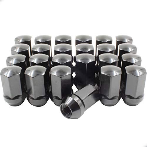  Set of 24 14x1.5 Lug Nuts fit GM 9596070 611-236 Wheel Lug Nut () Black