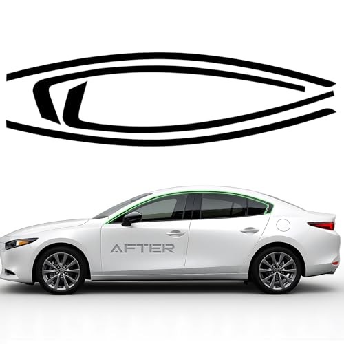 Side Window Trim Chrome Delete Vinyl Wrap Overlay fit for 2019 2020 2021 2022 