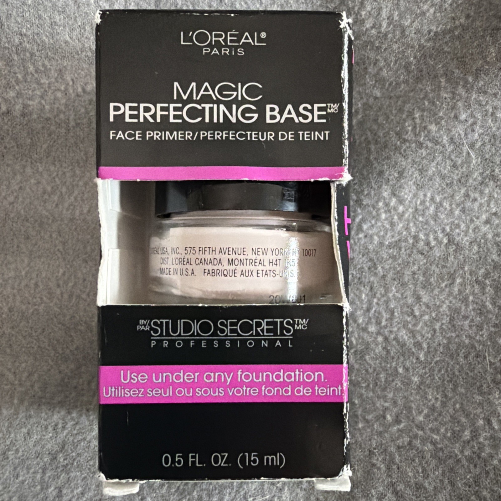 Loreal Magic Perfecting Base Face Primer 0.5 fl oz Studio Secrets 890