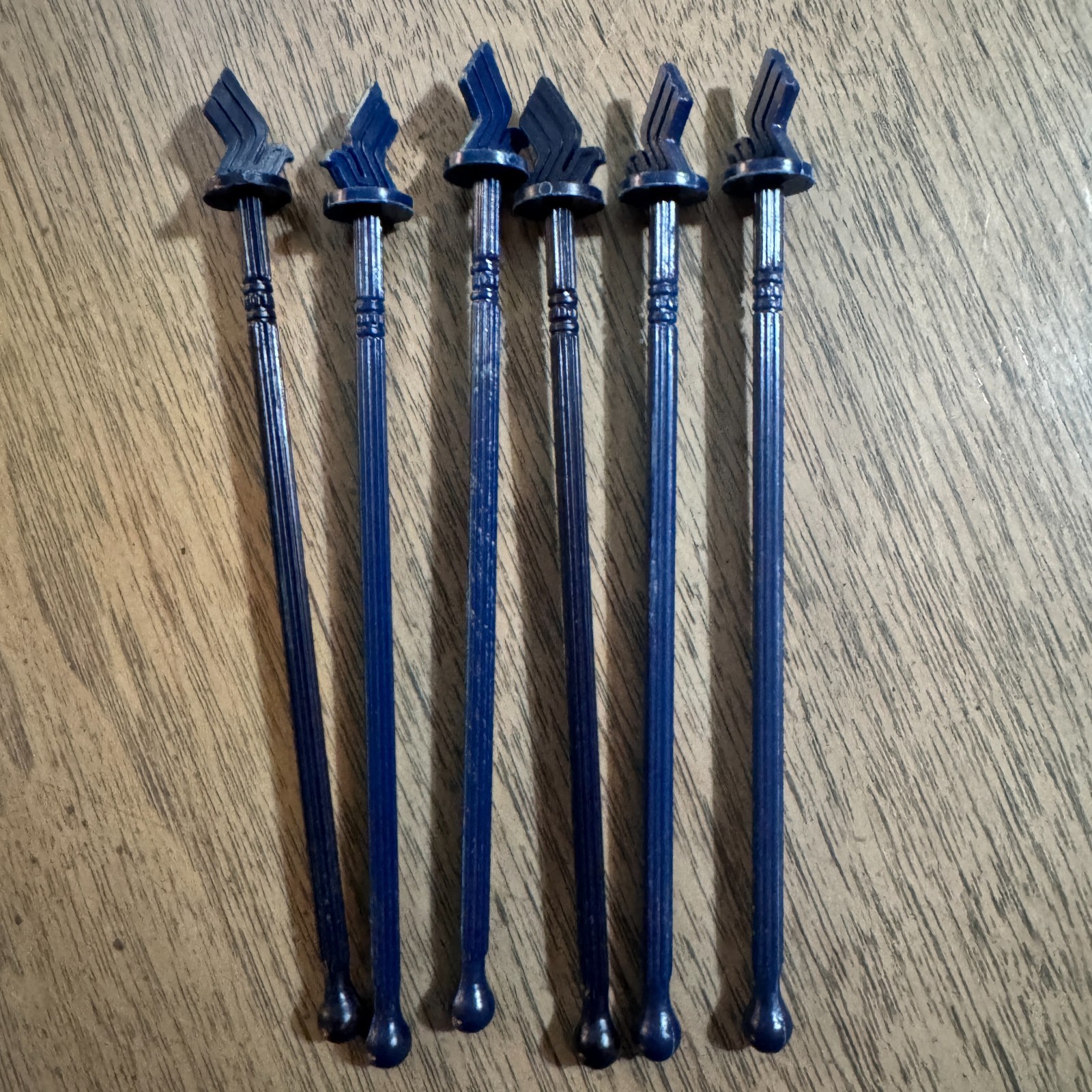 6 VTG Singapore Air Airline Stirrer Swizzle Sticks Cocktail Bar Drink Travel