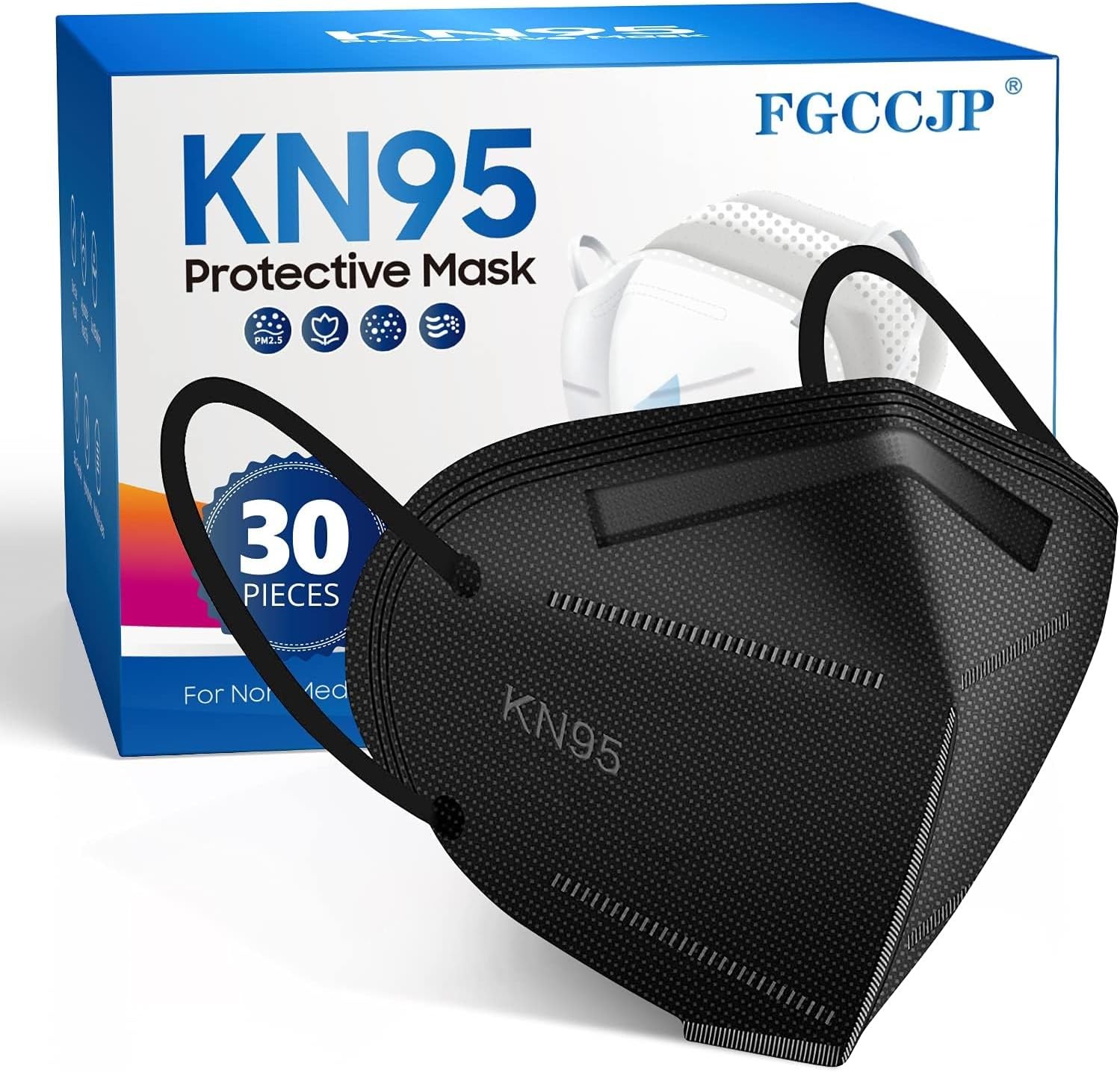 KN95 Face Mask 30pcs Disposable Face Masks Individual Packed Safety 5 Layers Bre