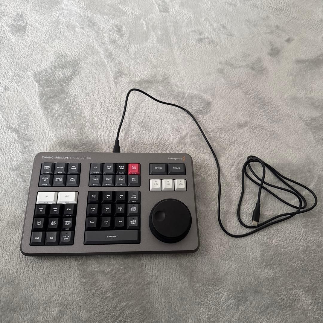 Blackmagic Design DaVinci Resolve Speed Editor Tested w/ Power Cable Used Japan