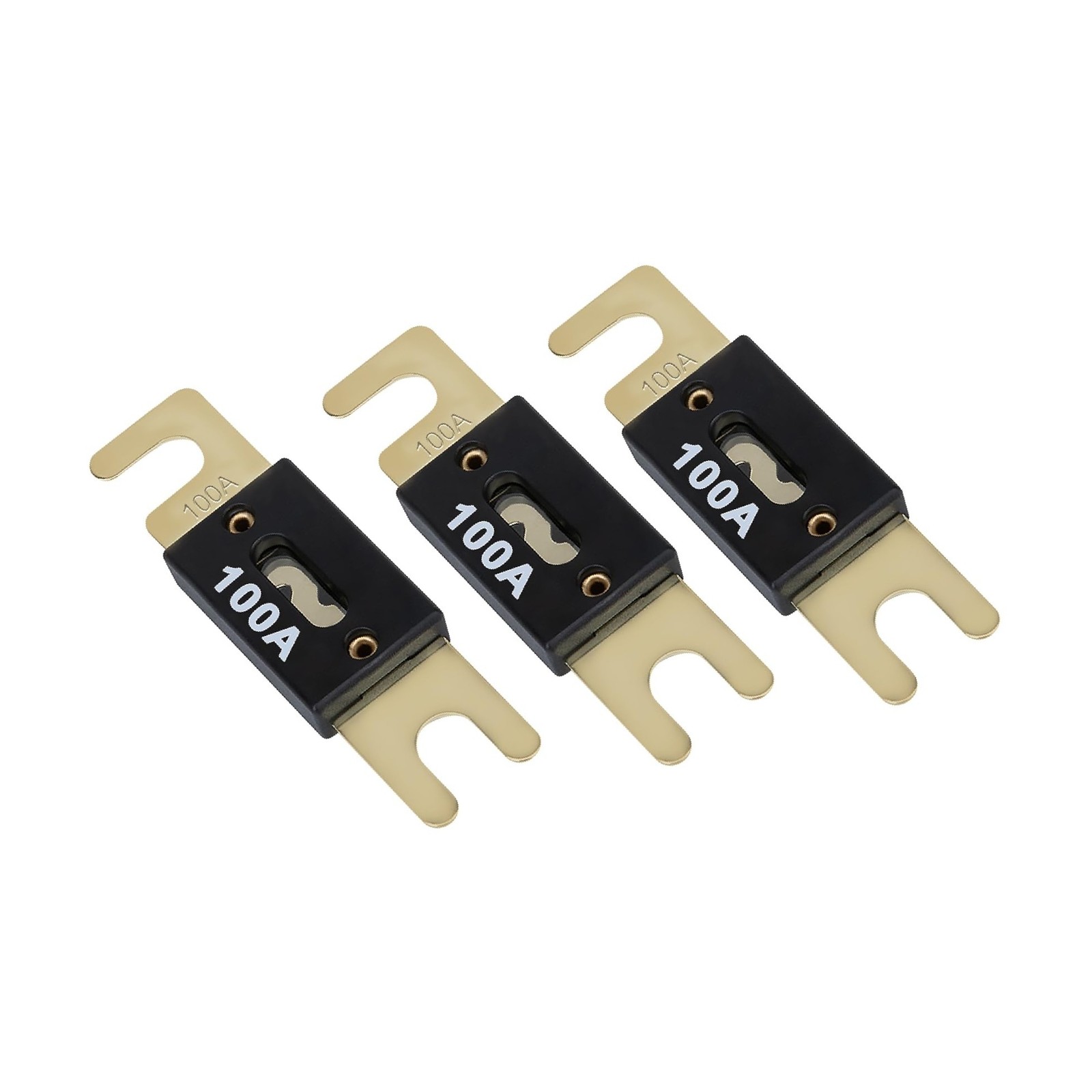 3Pcs 100 Amp 32VDC ANL Blade Fuse, Car Fuses, Marine Fuses,ANL Inline Fuse Go...