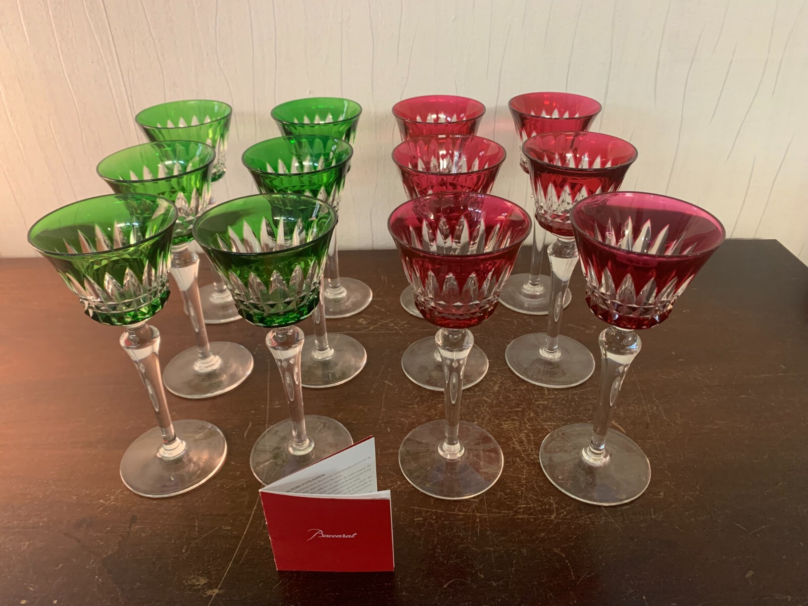 12 Rohmer Piccadilly Glasses In Baccarat Crystal (Price For 12)