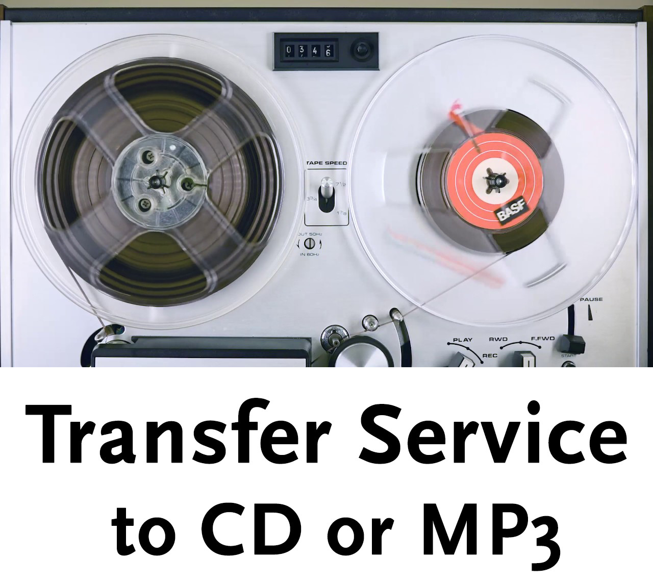 7 inch Reel to Reel 1/4" Audio Tape Transfer Convert Copy to CD + Hiss reduction