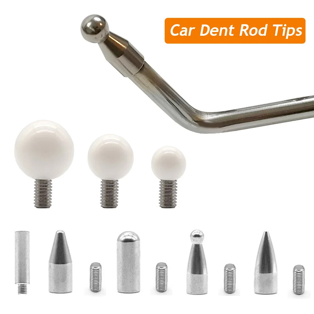 Car Dent Rod Tips Autobody Dent Removal Kit Paintless Dent Tips Slide Hand Tool