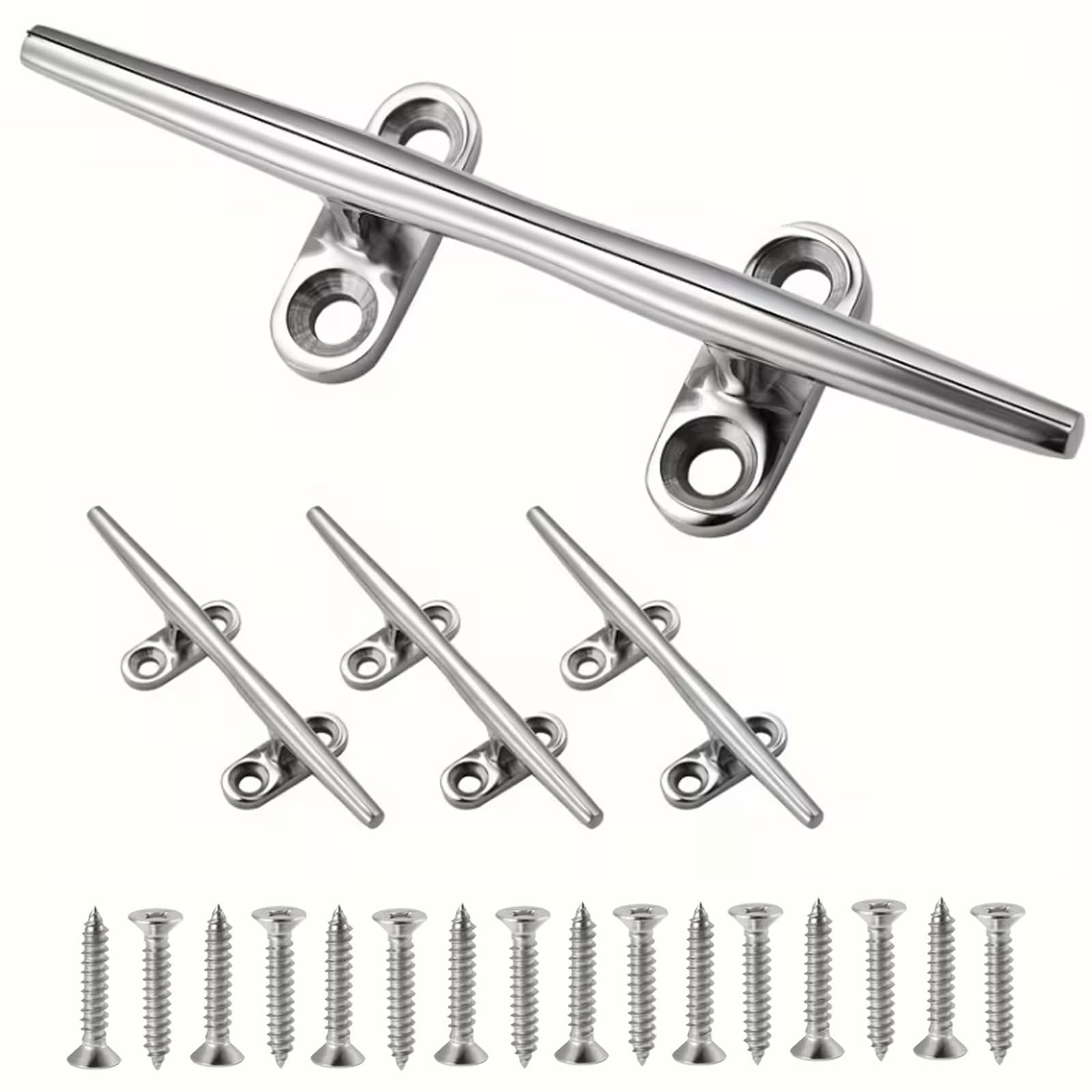 Boat Cleats 4 inch,5 inch,6 inch,8 inch,10 inch,12 inch Dock Cleats 316 Stain...