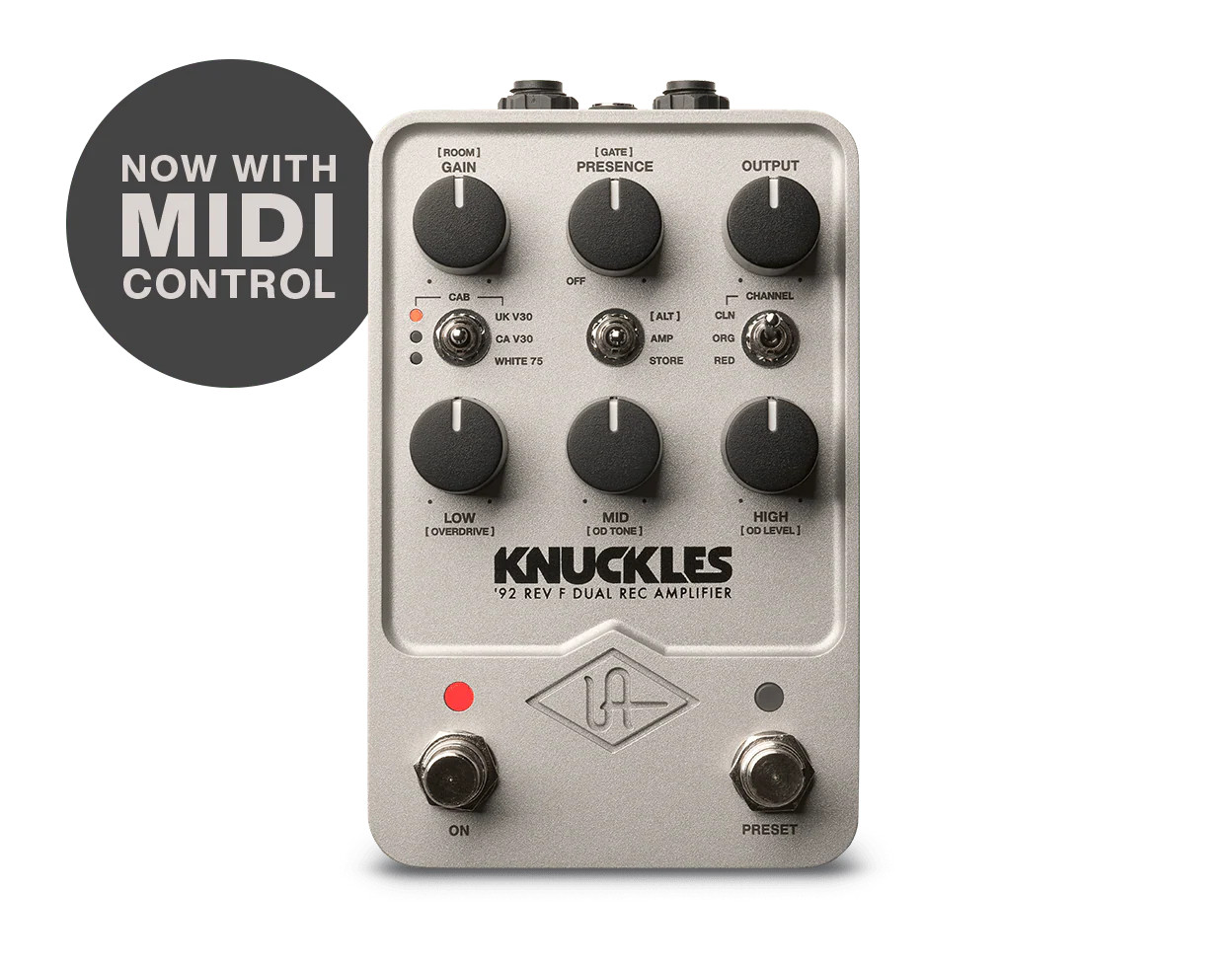 Universal Audio UA-KNUCKLES-U '92 Rev F Dual Rec Amplifier Pedal