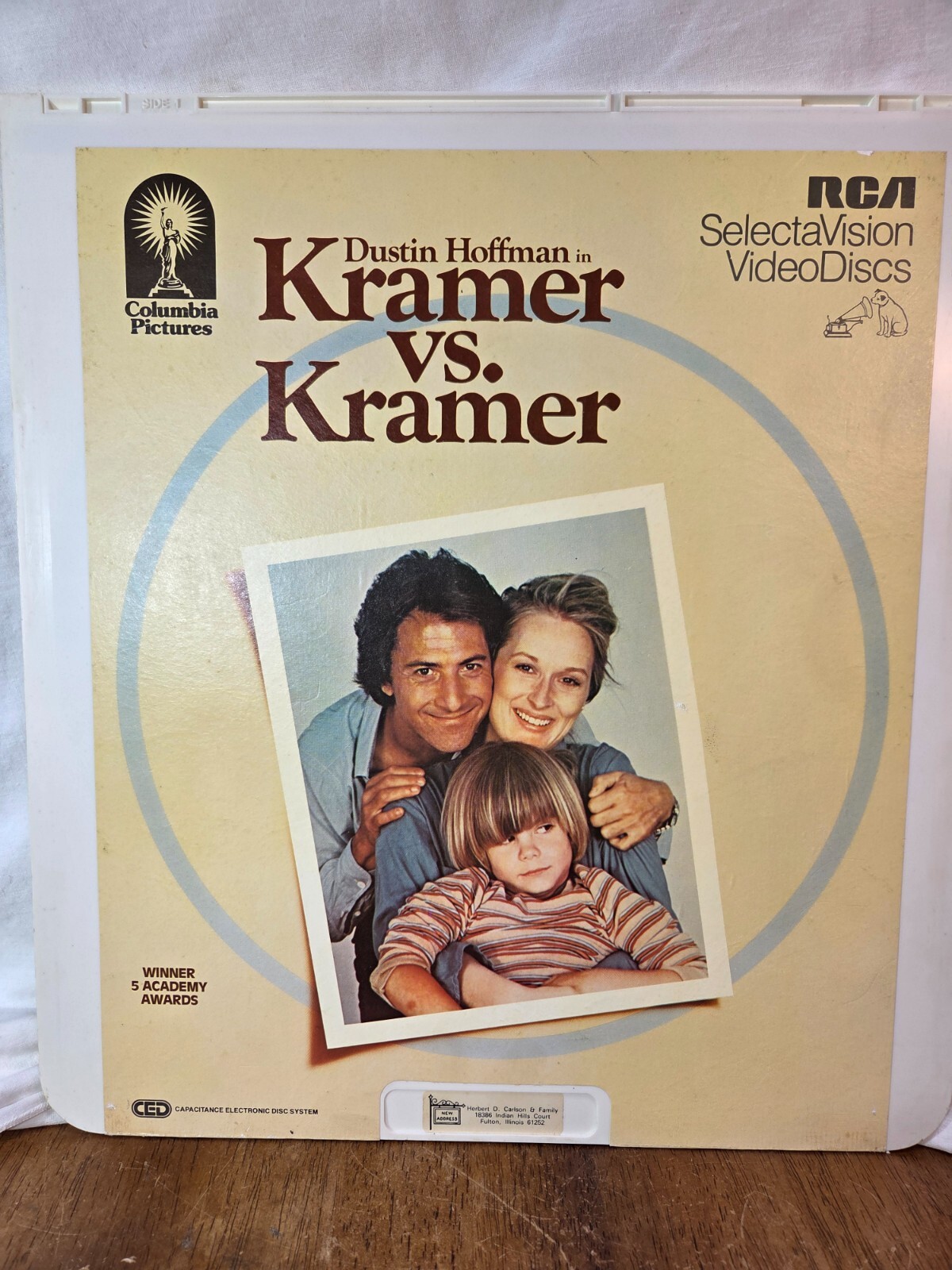 Kramer Vs. Kramer RCA Selectavision VideoDisc CED 