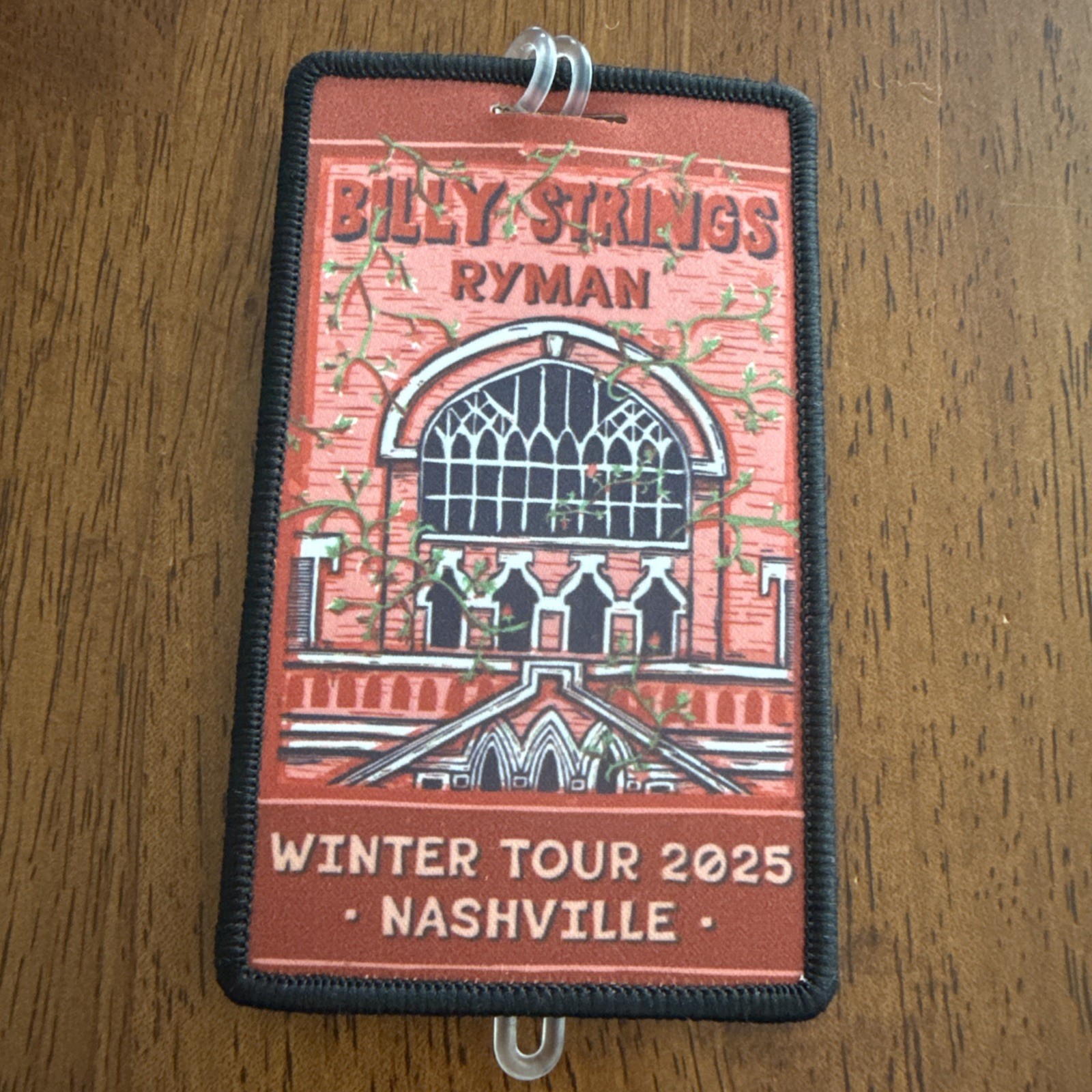 Billy Strings Winter Tour 2025 Nashville Ryman Luggage Tag Brand New