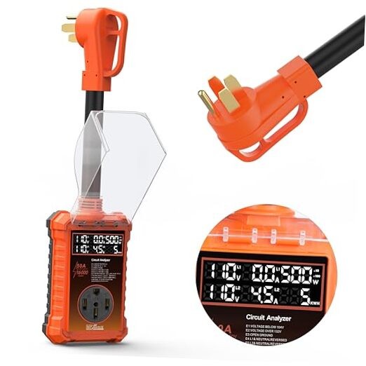 50 Amp RV Surge Protector 16,000J with Smart LED 50 AMP-With LED Display