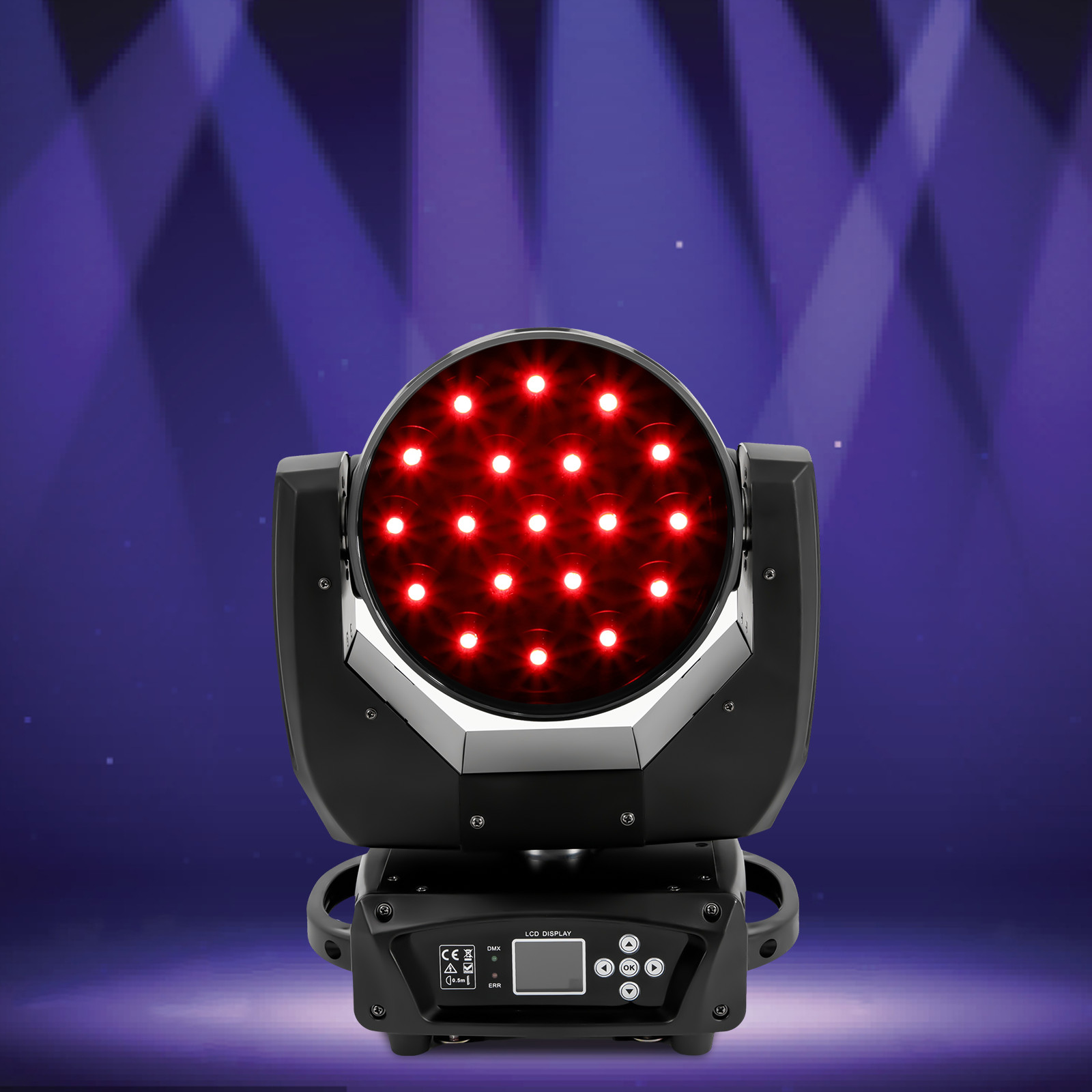 250W LED Moving Head DJ Lighting DMX RGBW Beam Zoom Stage Spot Disco Party Light