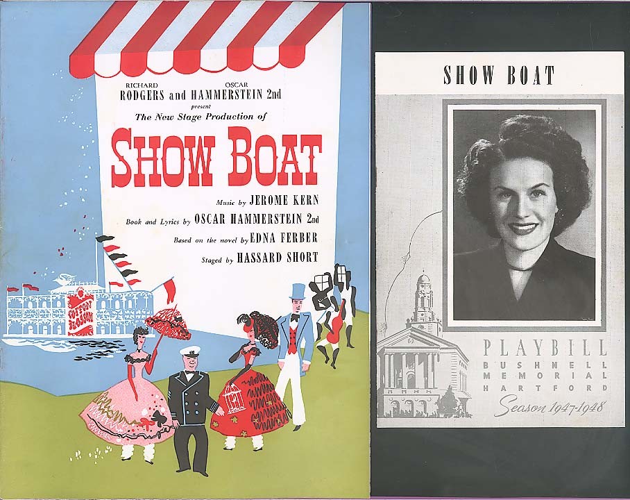 House & Vaveness Show Boat program & Prompter 1947