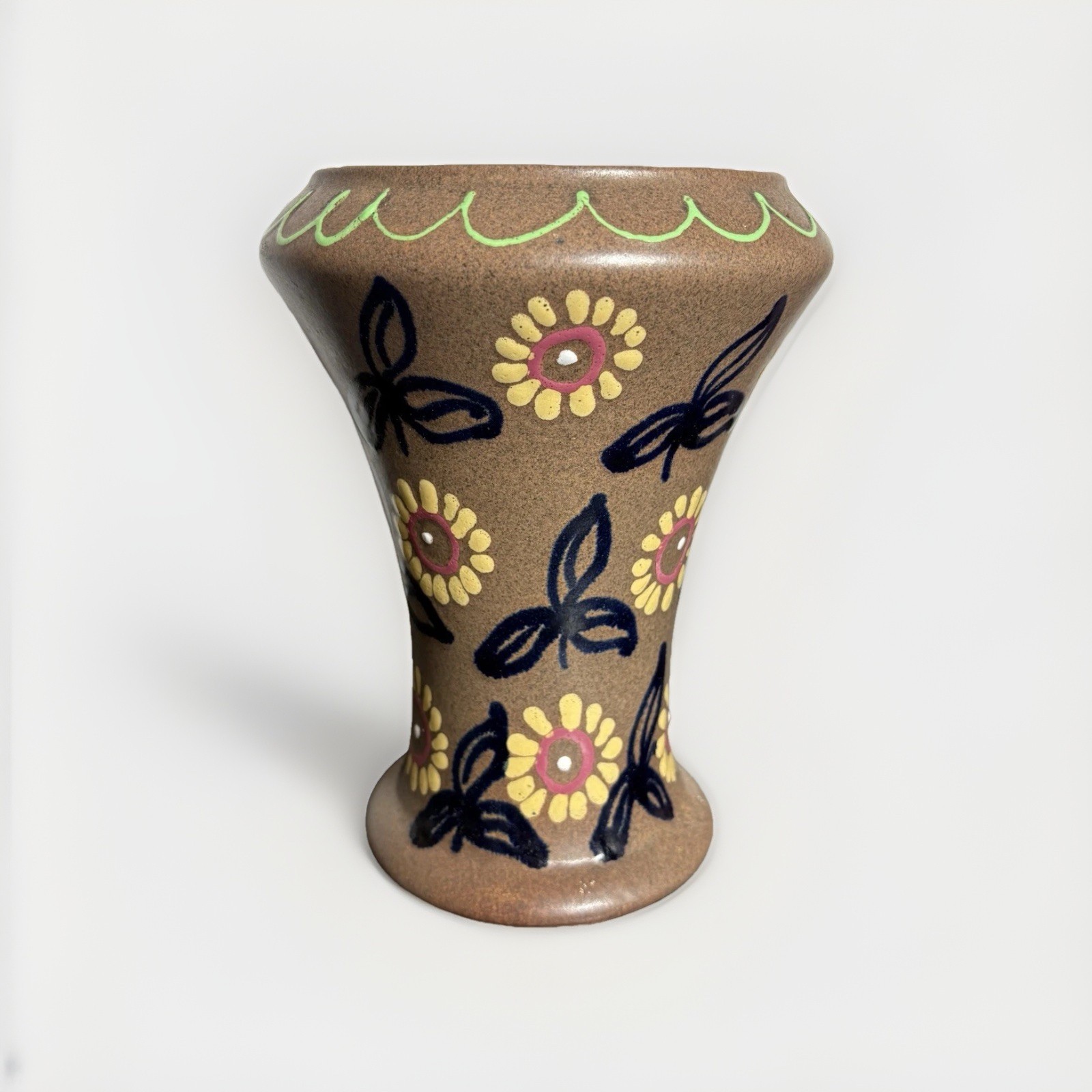 Antique CARL GEBAUER Art Pottery Flower Vase Planter Germany Arts & Crafts 1920s