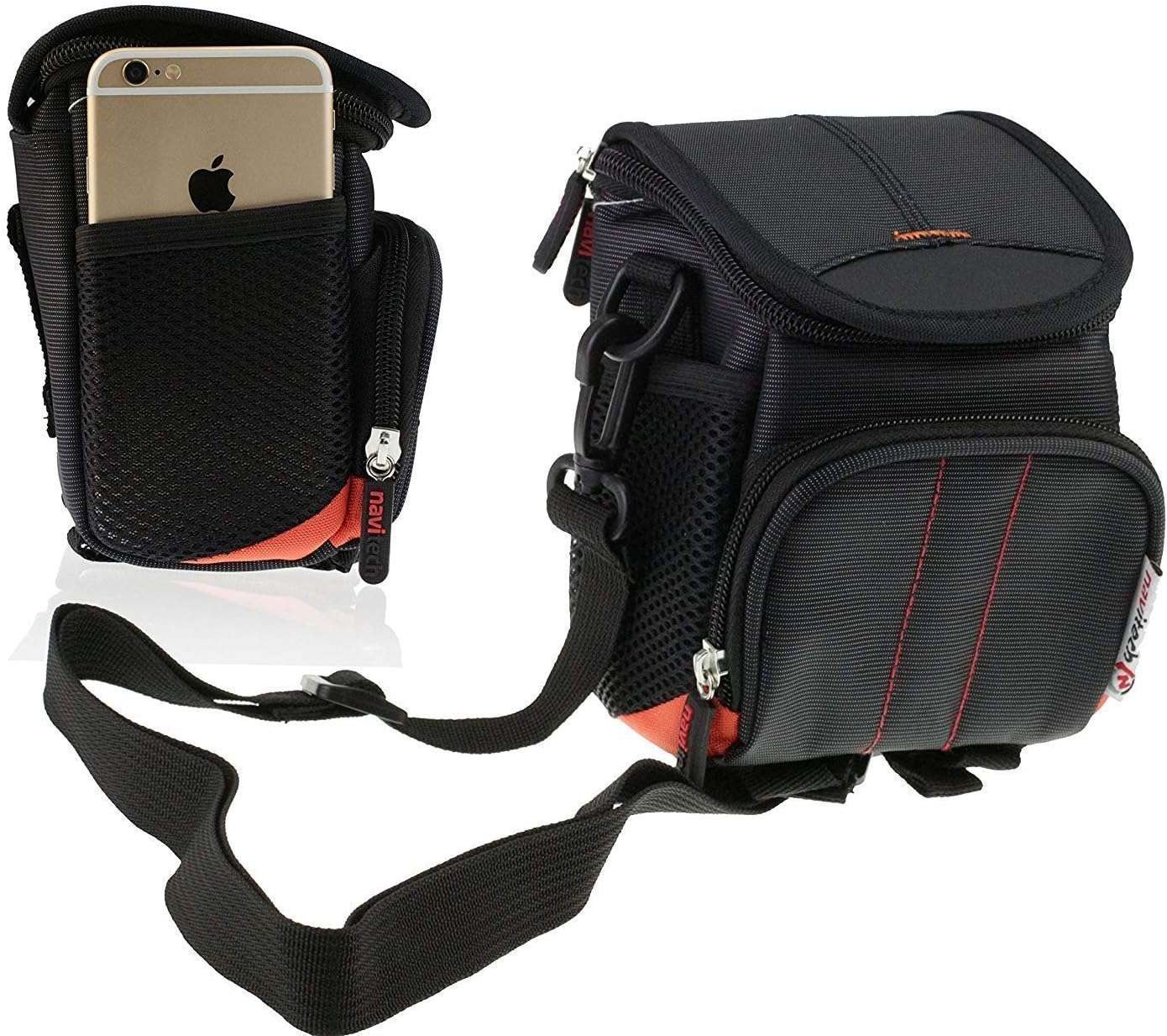 Navitech Black Case For Nikon Aculon T02 10x21 Binoculars