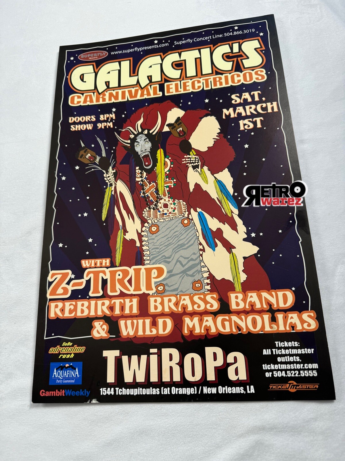 Z-trip Galactic’s Carnival Electricos Concert Poster 11x17” Galactic