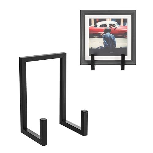  Magazine Holder Vinyl Record Storage Holder Plate Display Stands 2P-Black