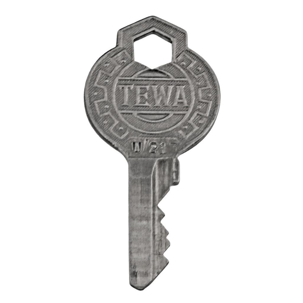 TEWA DOBELN Padlock Key Code U/213 1¾" - Antique Key Vintage Key - ref.k341