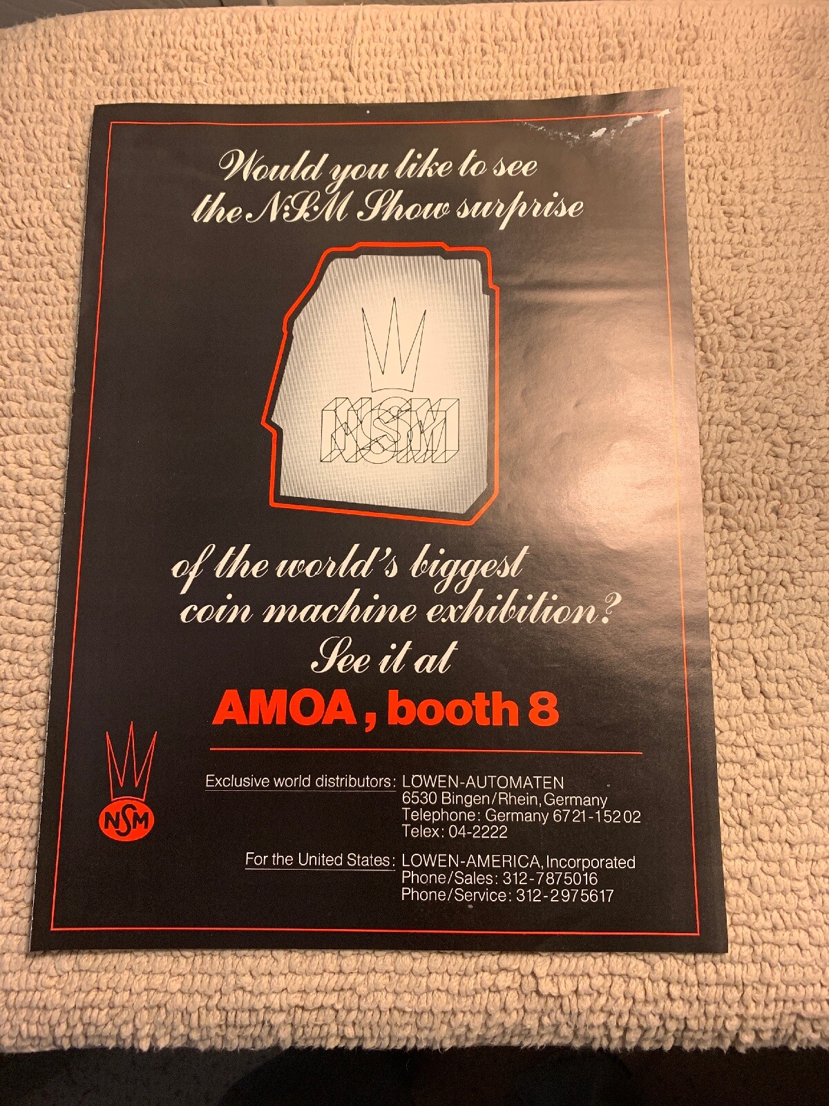 GIANT 13 1/4-9 7/8"  Name Jukebox    FLYER AD