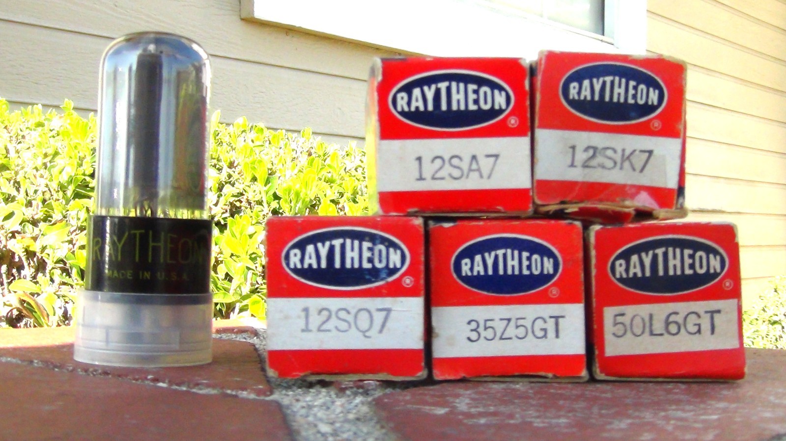 12SA7 12SK7 12SQ7 35Z5GT 50L6GT-NOS/NIB AA5 Raytheon Tube Set-Tested-ShipsFreeUS