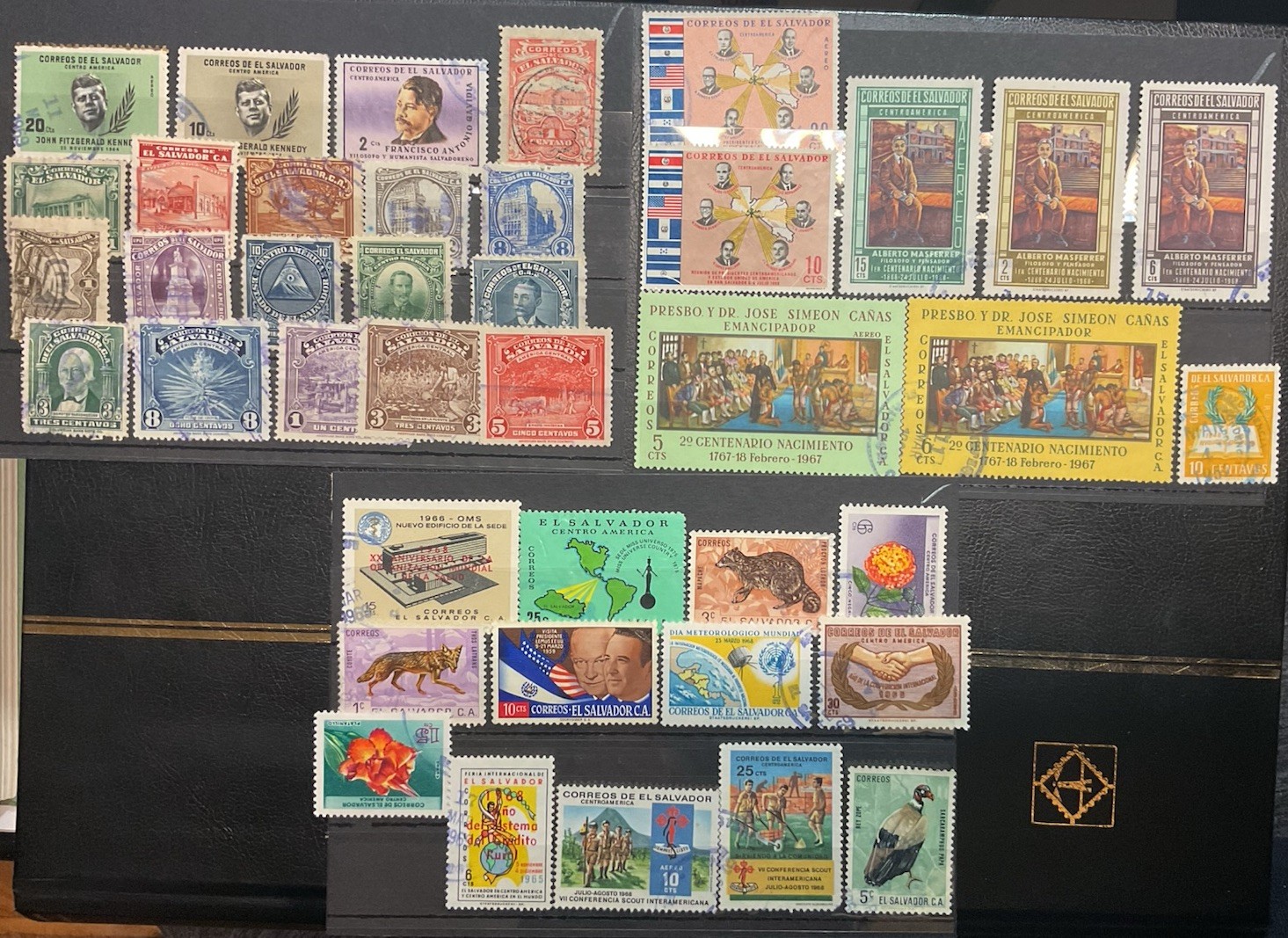 Collection lot  40 .different stamps of El Salvador Oblitéré Used