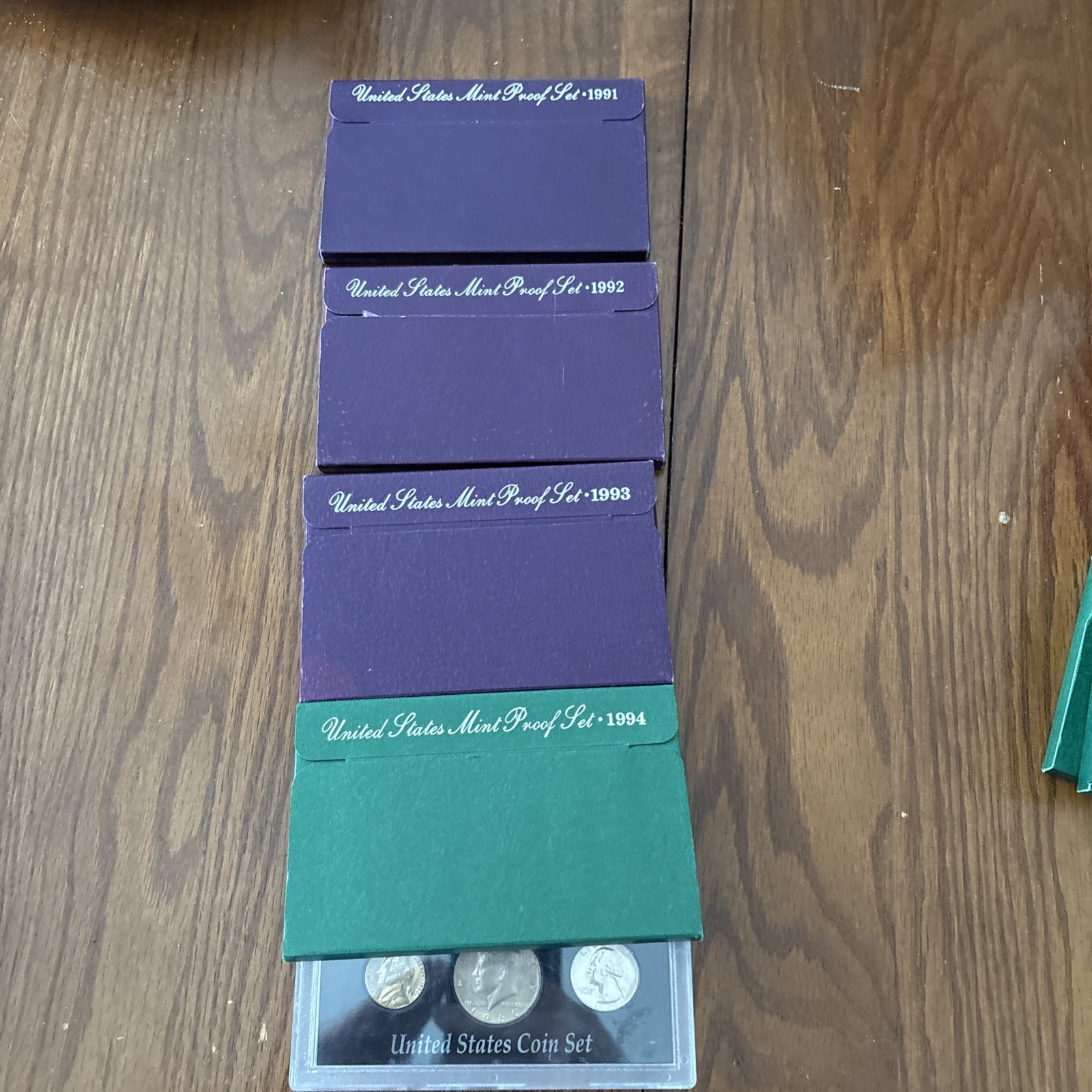 US Mint Proof Sets 1991-1994