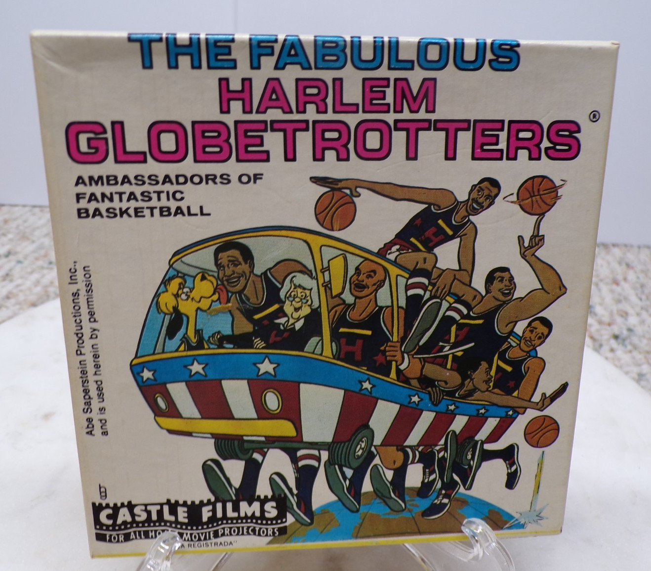 1960s Harlem Globetrotters #3053 B & W Super 8 MM Home Movie Film