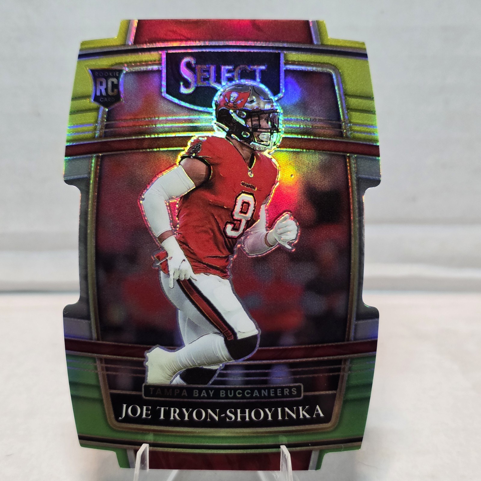 2021 Panini Select - Concourse Joe Tryon-Shoyinka #89 Green & Yellow Prizm RC