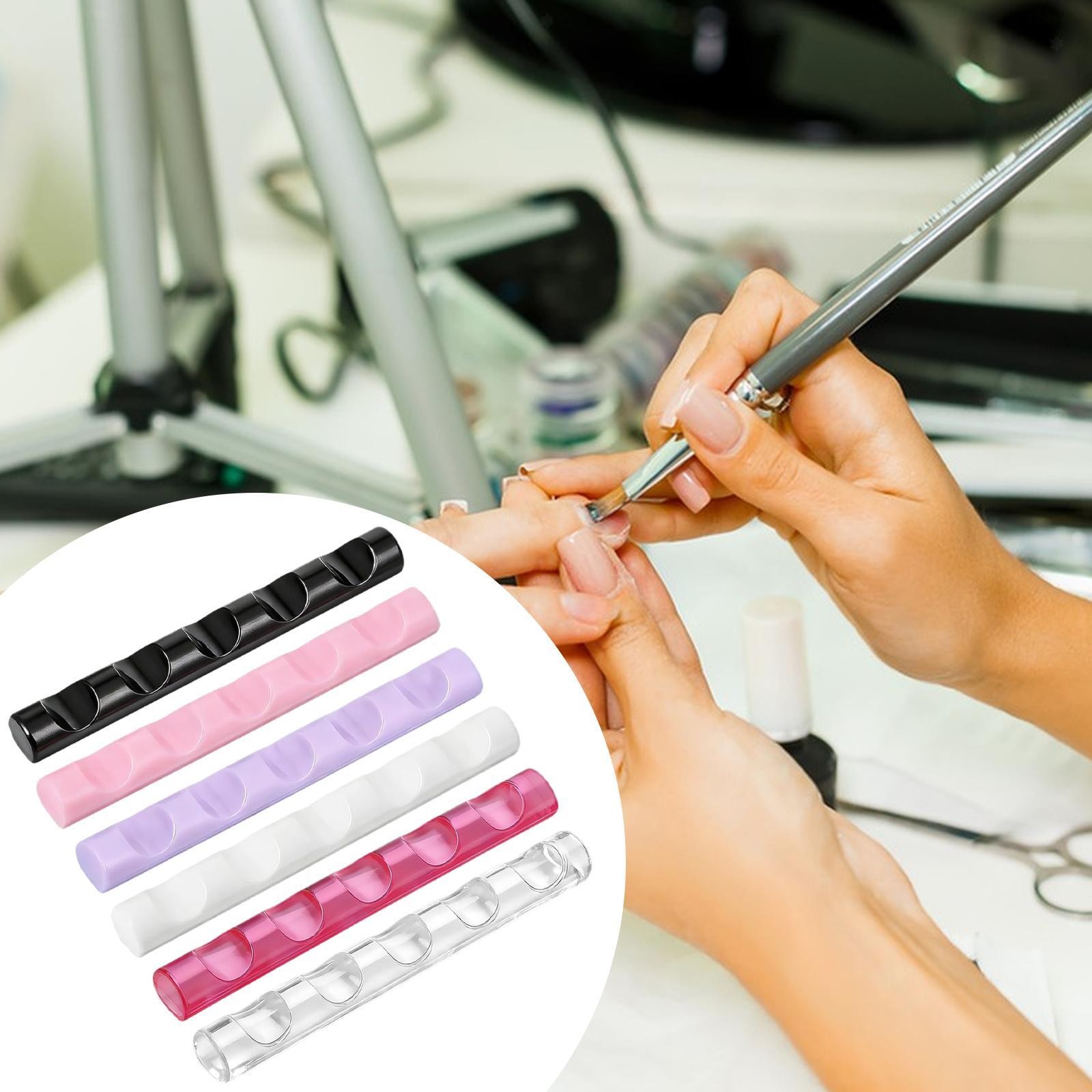 6Pcs Bar Pen Holders Organizer for Gel Nails Supplies Nail Painting Pens