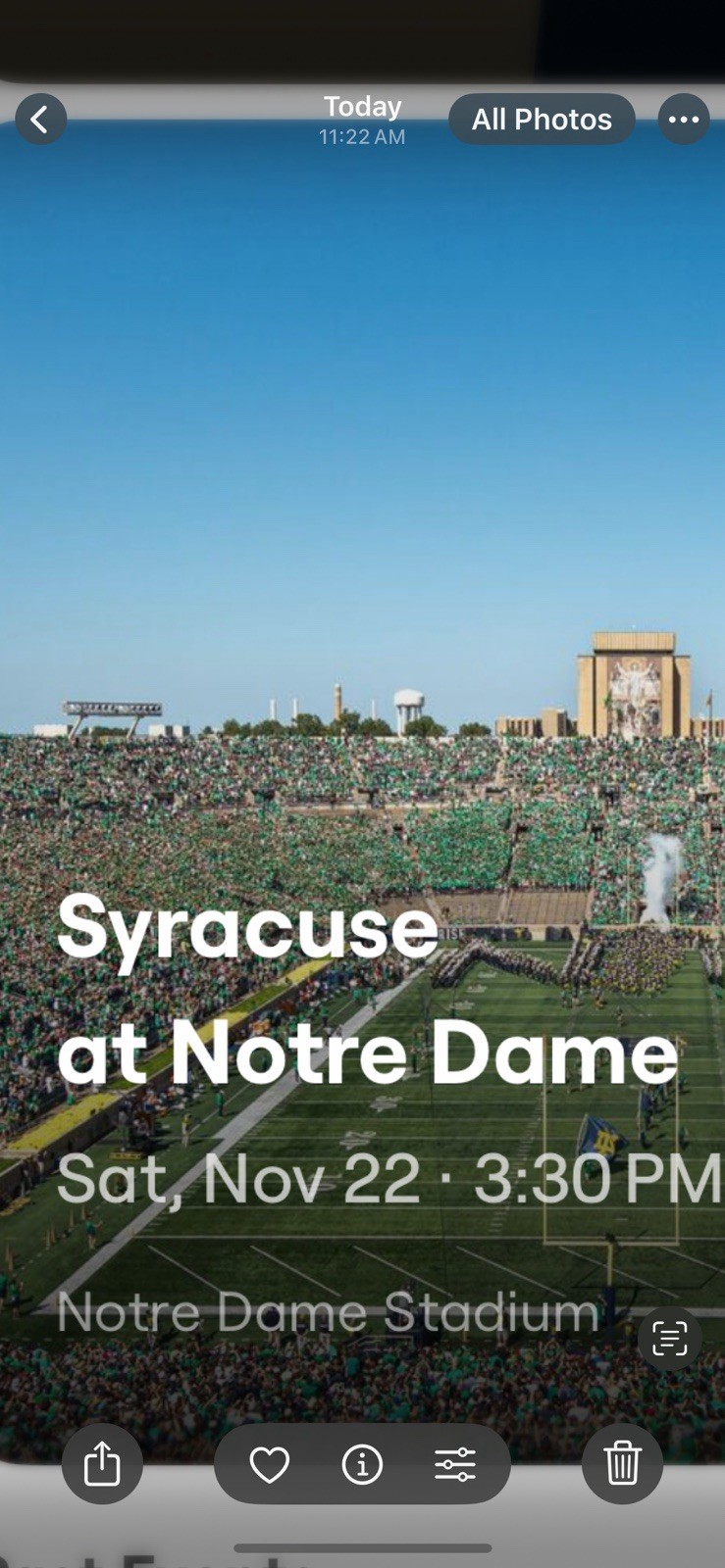 Notre Dame Football Tickets