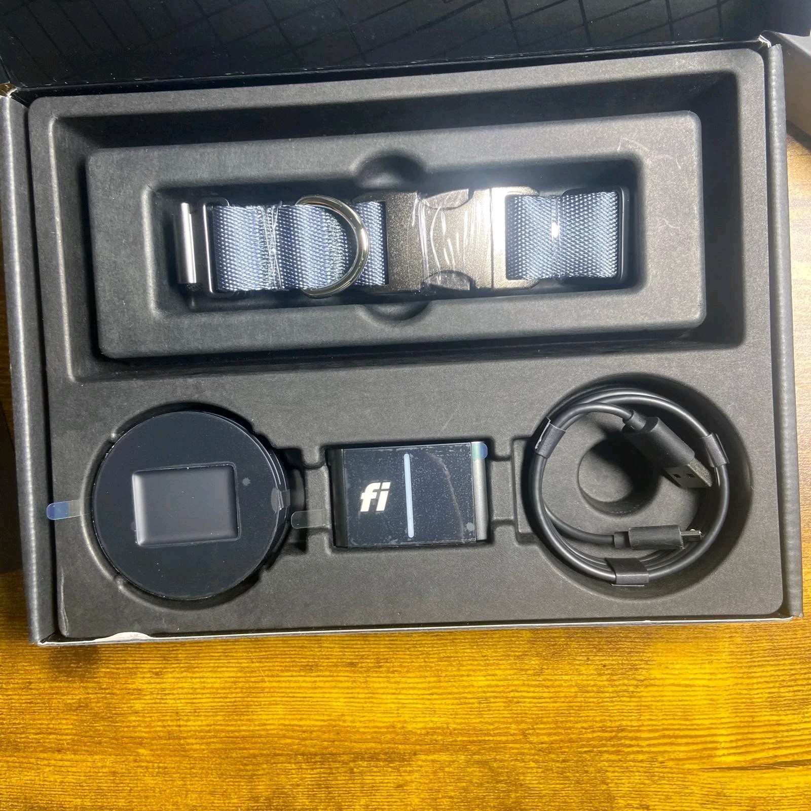 Fi Series 3+ Smart Dog Kit ~ AI-powered GPS - Grey/Lrg  - $20 Activation Fee Pd