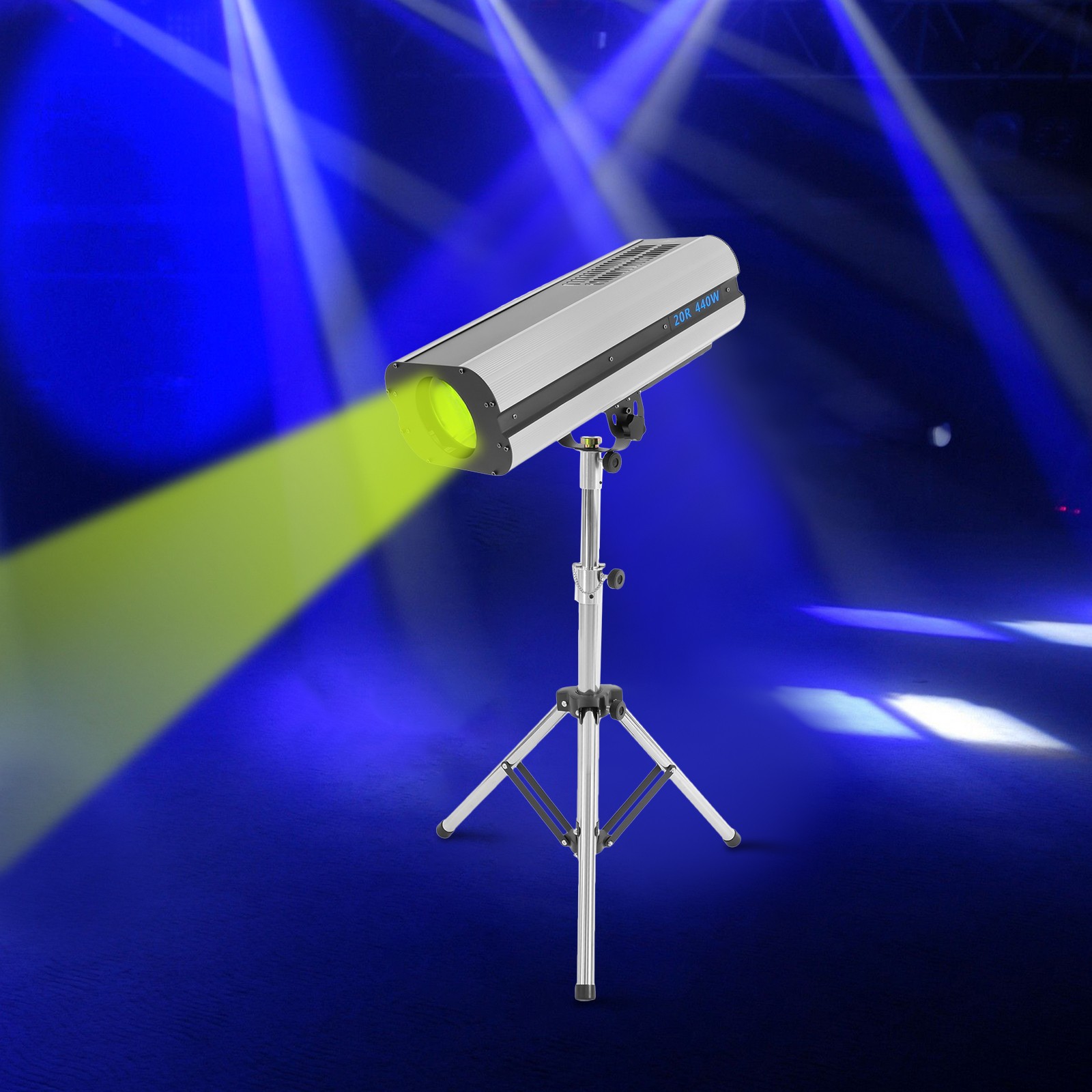 6 Color LED Follow Spot Light DJ Party Theater Disco Stage Spotlight with Stand