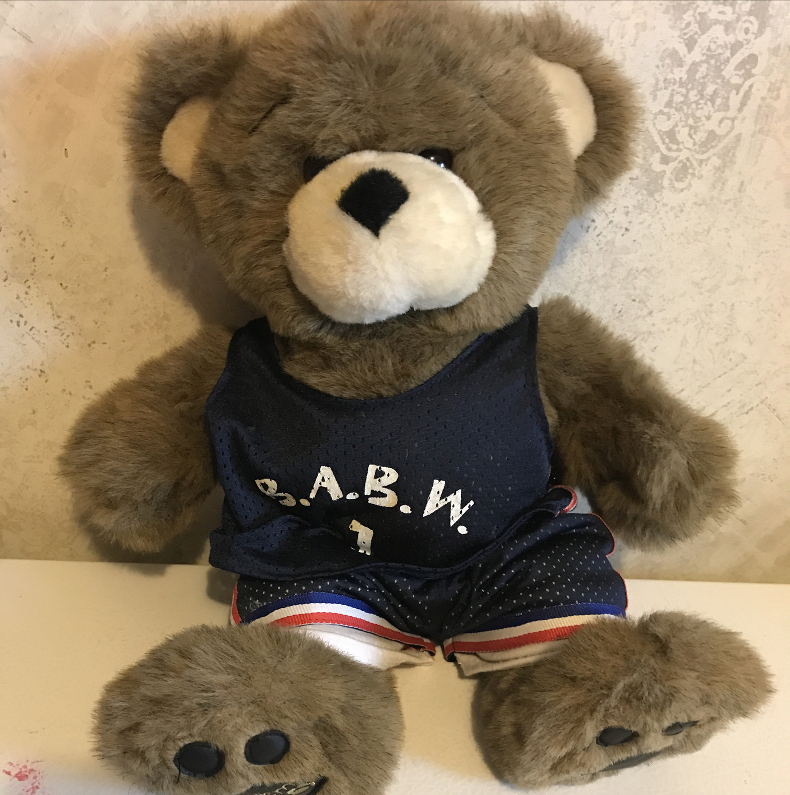 Build a Bear Workshop 15" Bearemy Bear Jersey Plush  Stuffed Animal Toy
