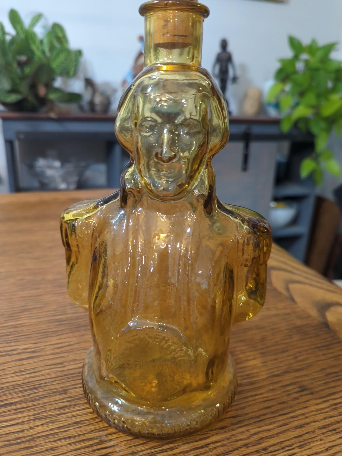 Vintage Bottle Wheaton Yellow Glass