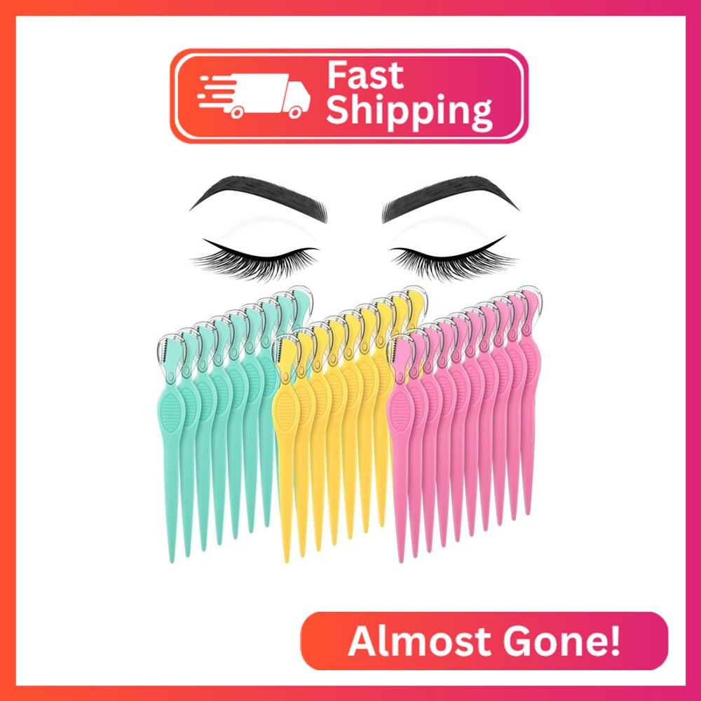 Mudder 28 Pcs Eyebrow Razor Knife Shaver Trimmer Shaver Multipurpose Exfoliating