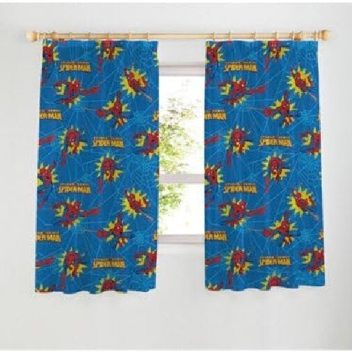 Marvel the Amazing Spiderman 2x Ready to Hang Curtains/Curtains Set L 137 x B