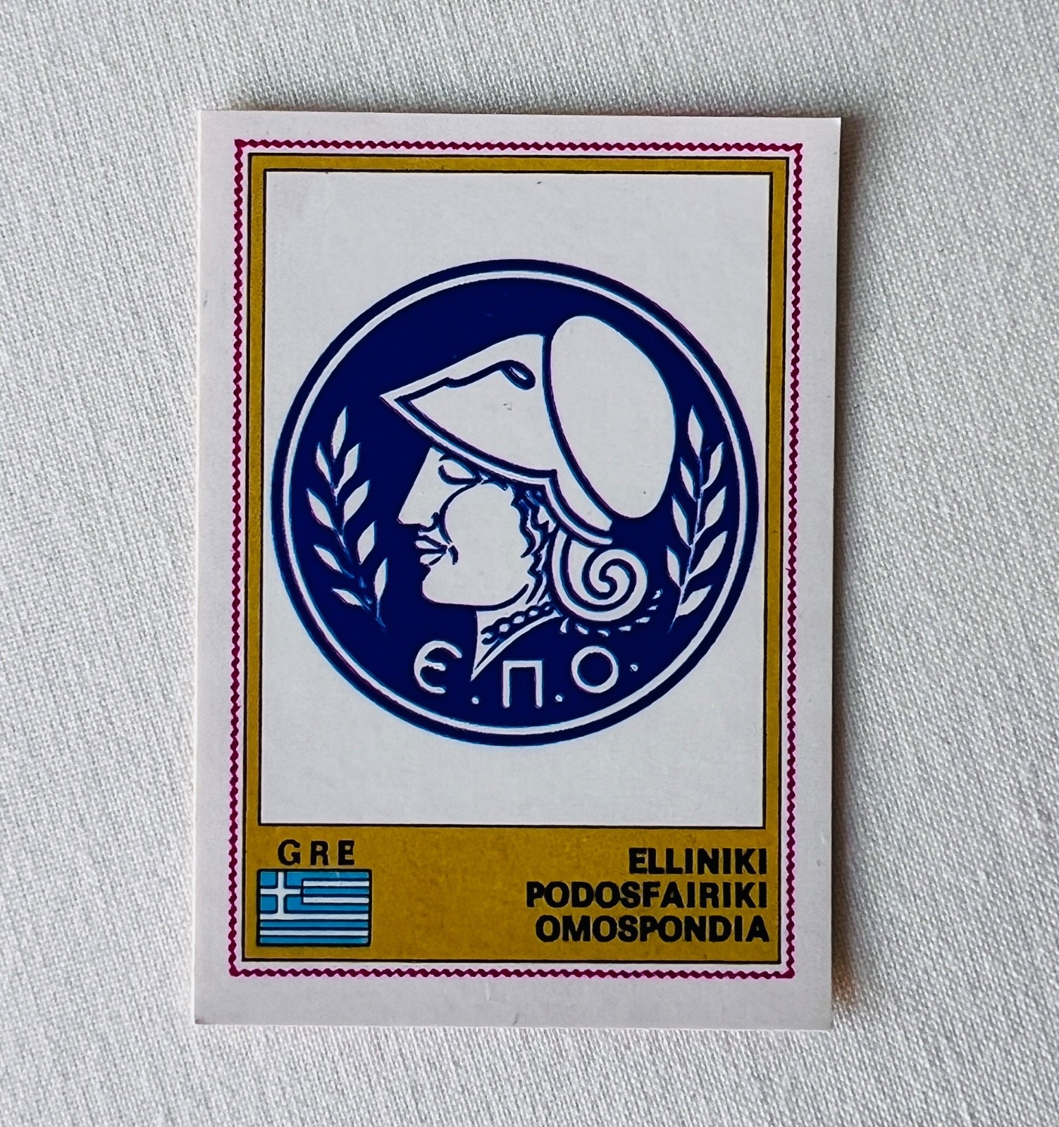 Panini Euro Football 1976/77 Stickers #110  Greece Badge